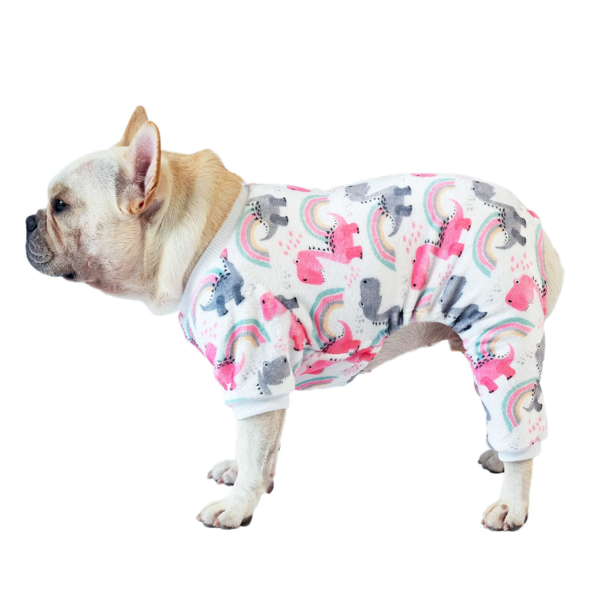 Cutebone Dog Winter Clothes Thick Velvet Coat Puppy Outfit Soft Pajamas Cat Apparel Mr01M