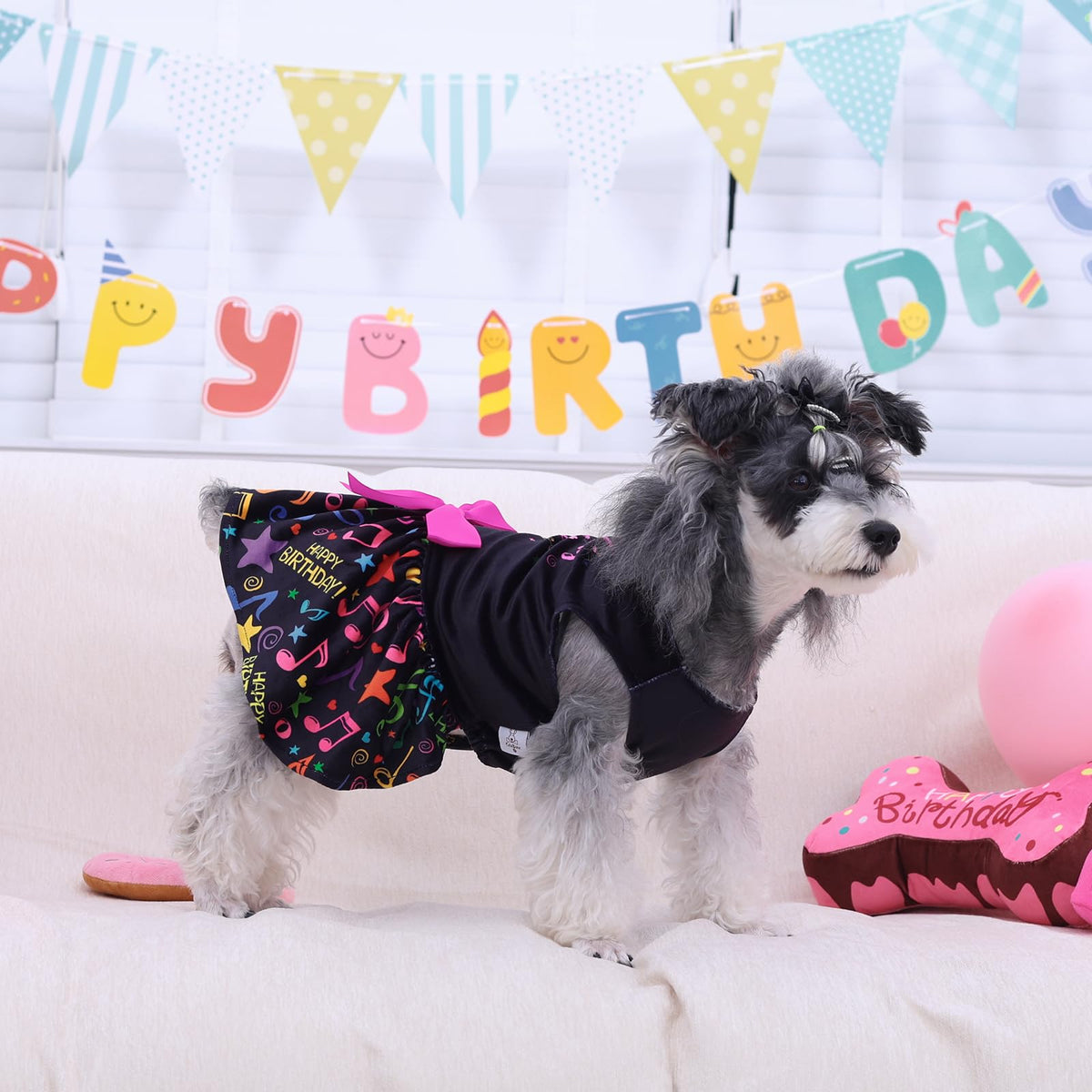 dog birthday dresses Cutebone Birthday Dog Dresses Velvet Holiday Small Dogs Clothes Onesie –  Petocart