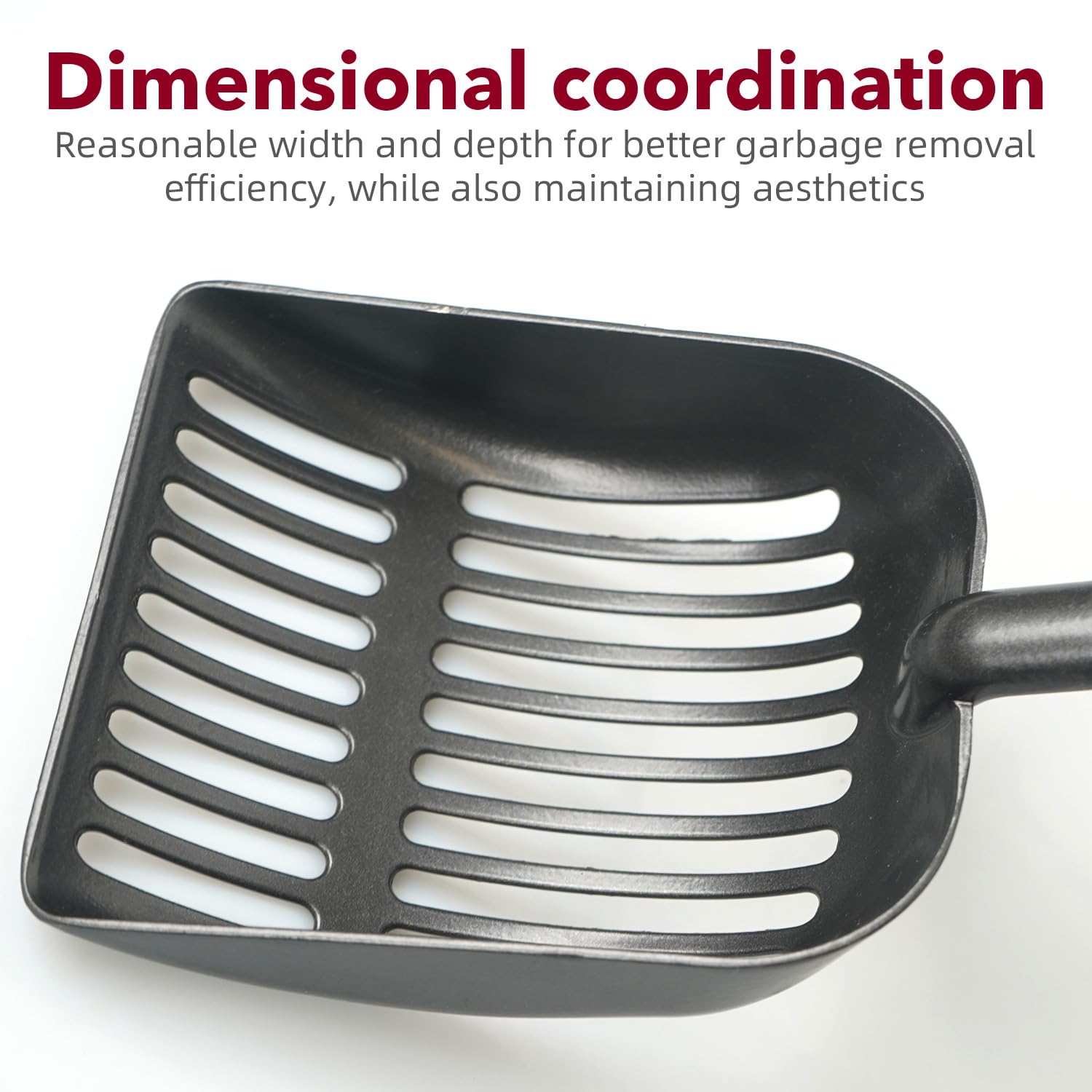 Frxat Metal Cat Litter Scoop - Non Stick Aluminum Alloy Aluminum Cat Litter Scooper, Solid And Durable Oversized Metal Litter Sc