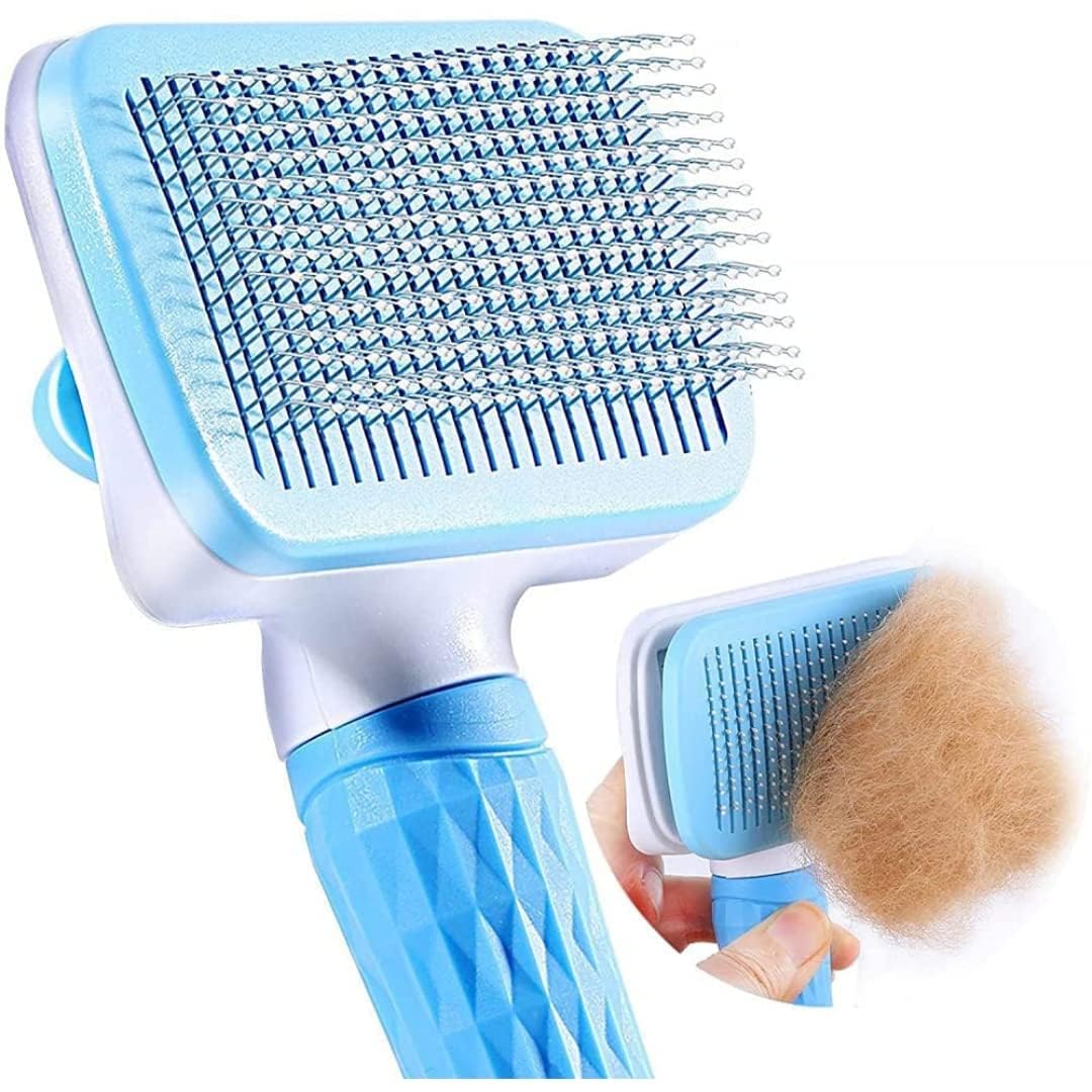 Shree Vallv Cleaning Slicker Brush For Dogs/Cats I Dog Brush For Shedding Hair I Long Or Short Haired Dogs I Pet Cat Dog Groomin