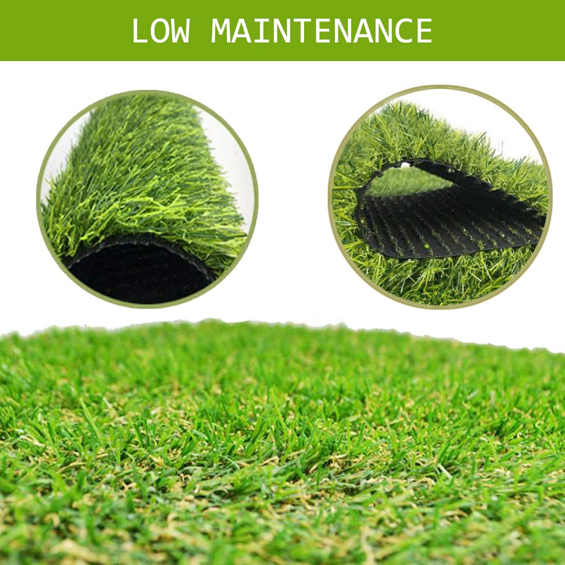 Hamiledyi Artificial Dog Grass Mat,Puppy Pee Pad Turf Rug Pet Indoor Replacement Potty Training With Drainage Holes For Dog Patio Lawn Decoration, 23.6”X 11.8”, 3Pcs