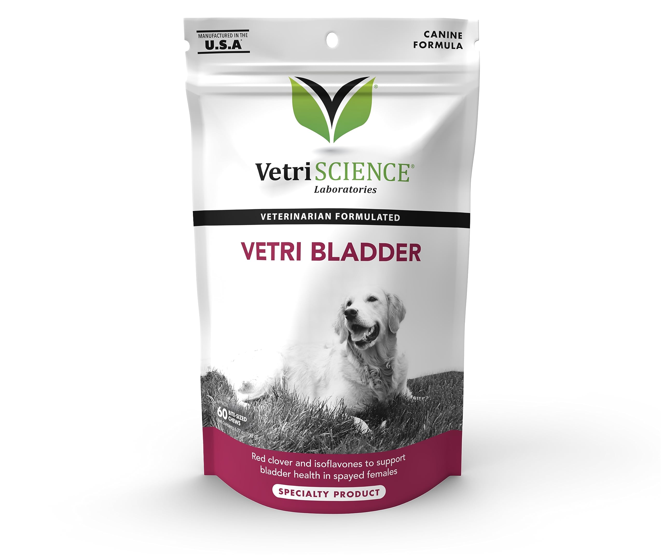 VETRISCIENCE Bladder Health Chews, Vetri Bladder Supplement for Dogs, Incontinence Support, Reduce Urine Leakage and Overactive
