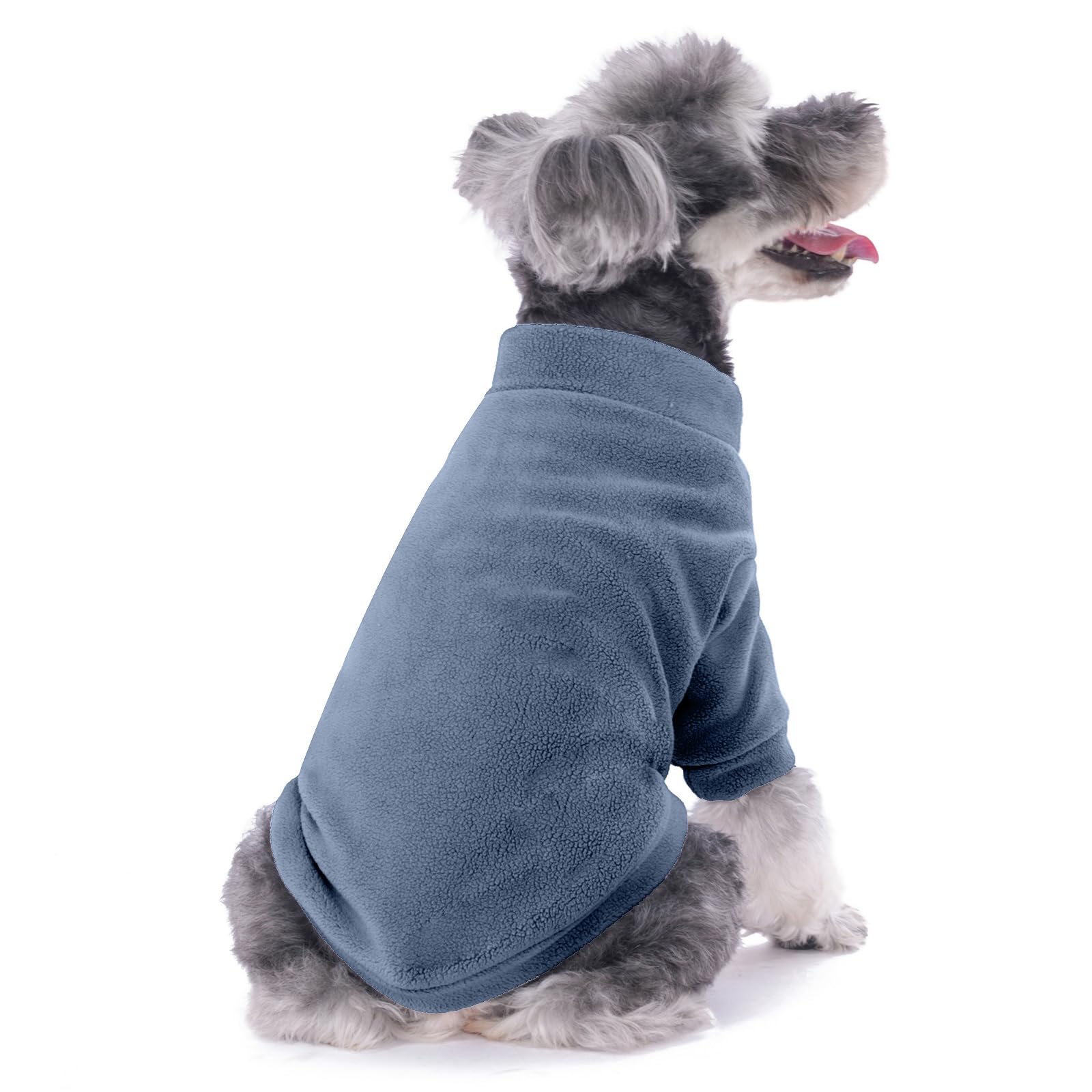 Gyalaperi Dog Sweater, 3 Pack Dog Sweaters For Small Dogs Girl Boy, Ultra Soft Warm Puppy Clothes Coat For Winter (Gray+Azure+Na