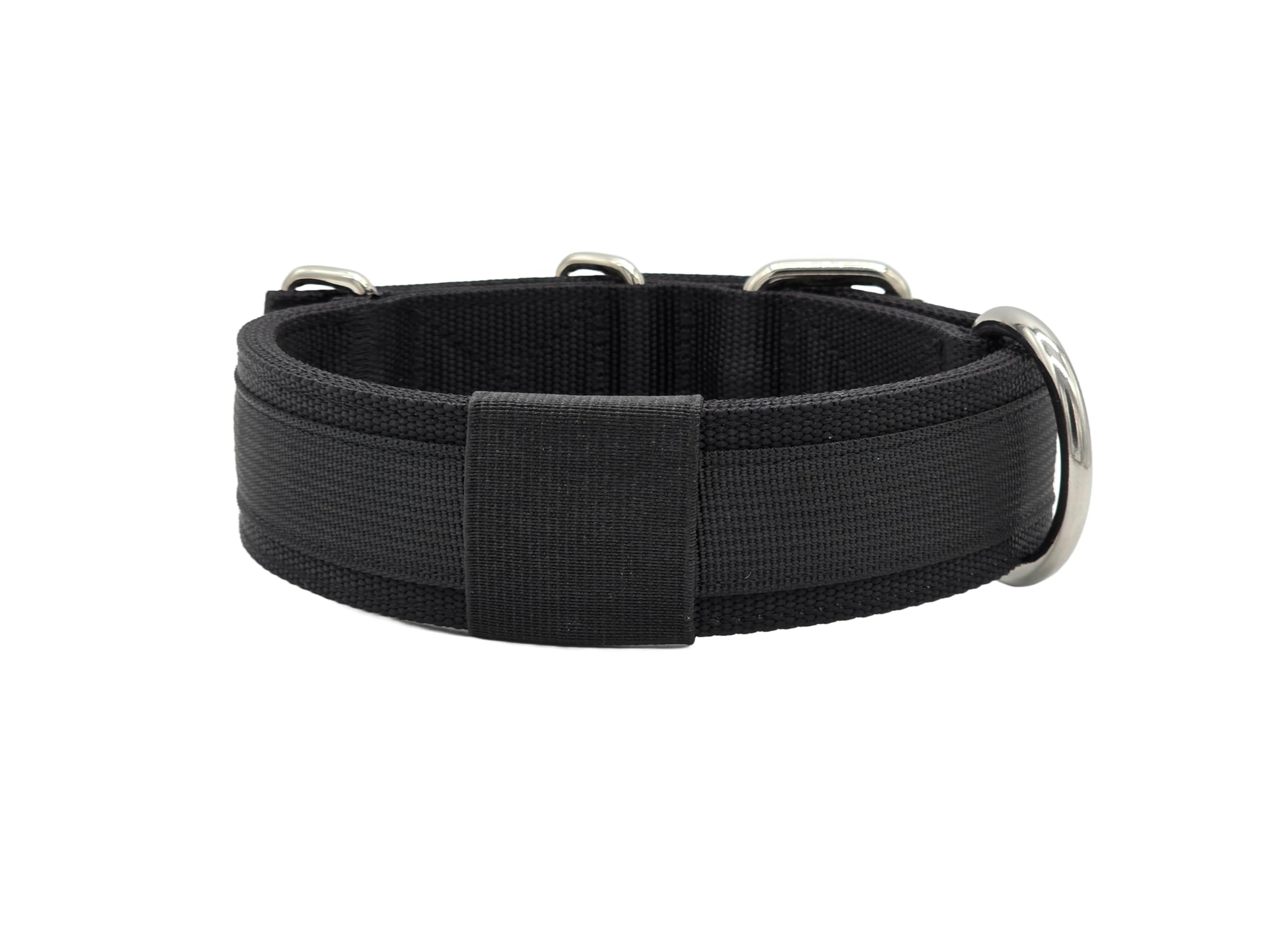 Canine Athletes 1.5 Pro-Hd 5-Ply Heavy Duty Working Dog Collar Extra Strength Durable (Black/Olive Green, Medium)