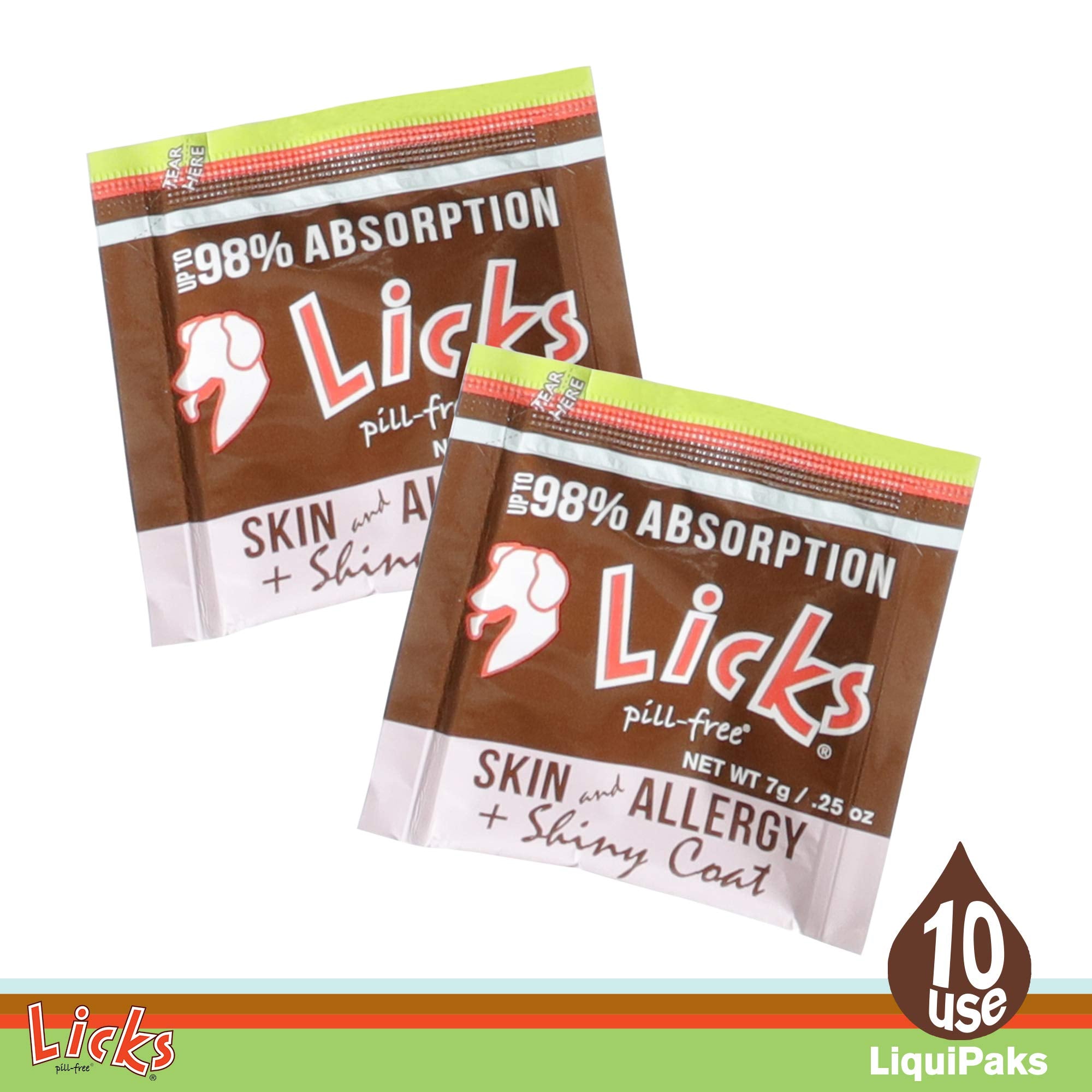 Licks Pill-Free Dog Skin & Allergy - Omega 3 Dog Allergy Relief - Vitamins & Supplements for Itch Relief - Turmeric Supplement f