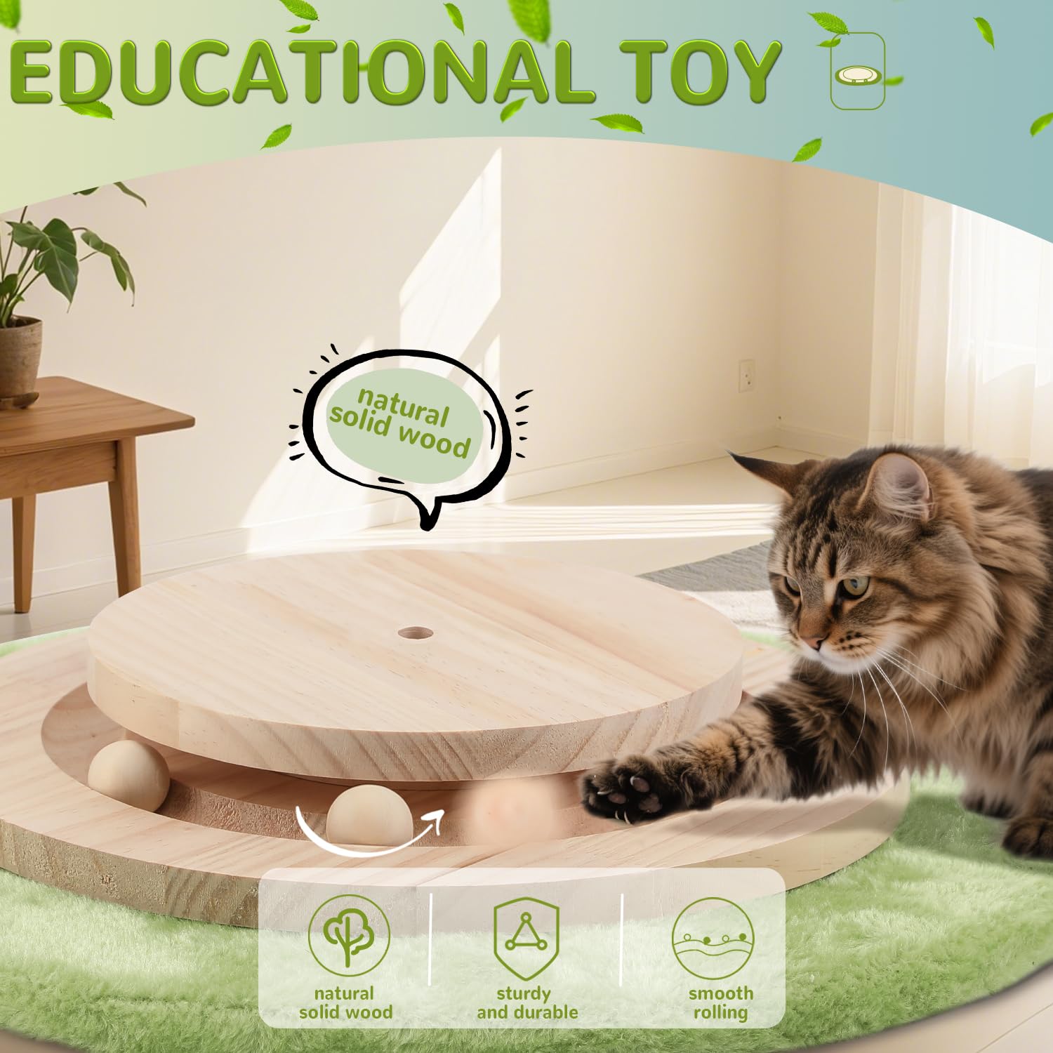 45'' Tall Cat Scratching Post,3.5Inch Diameter Sisal Rope Scratching Post For Indoor Cats Adults Kittens,Cat Scratcher With Inte