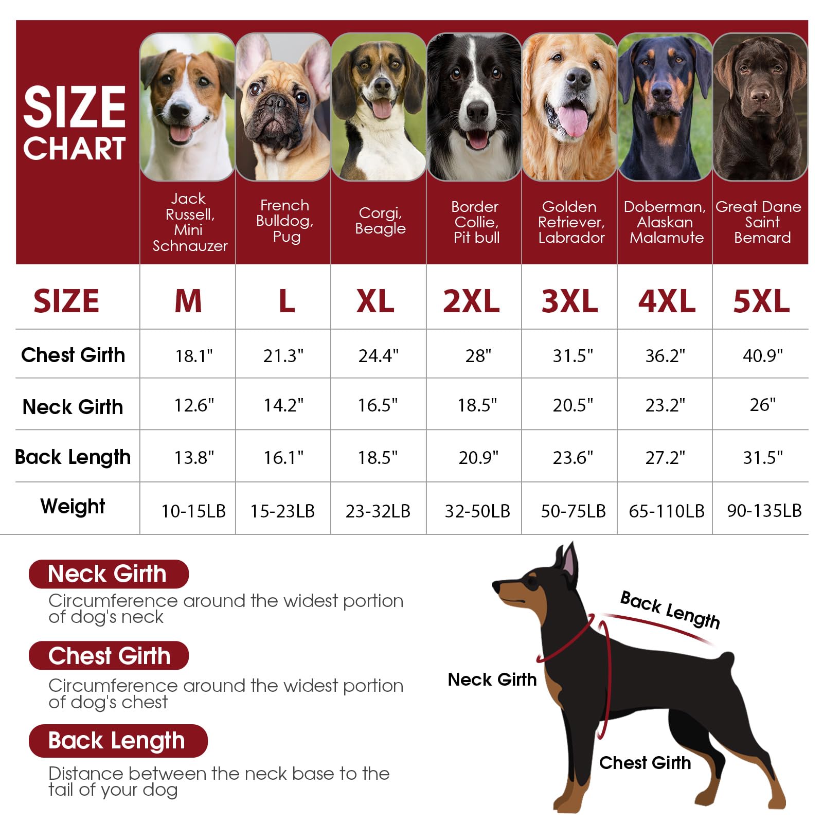 Asenku Knitted Dog Sweater, Pullover Big Thermal Dog Winter Sweater, Turtleneck Doggy Sweater For Large Medium Dogs Boy Girl,War