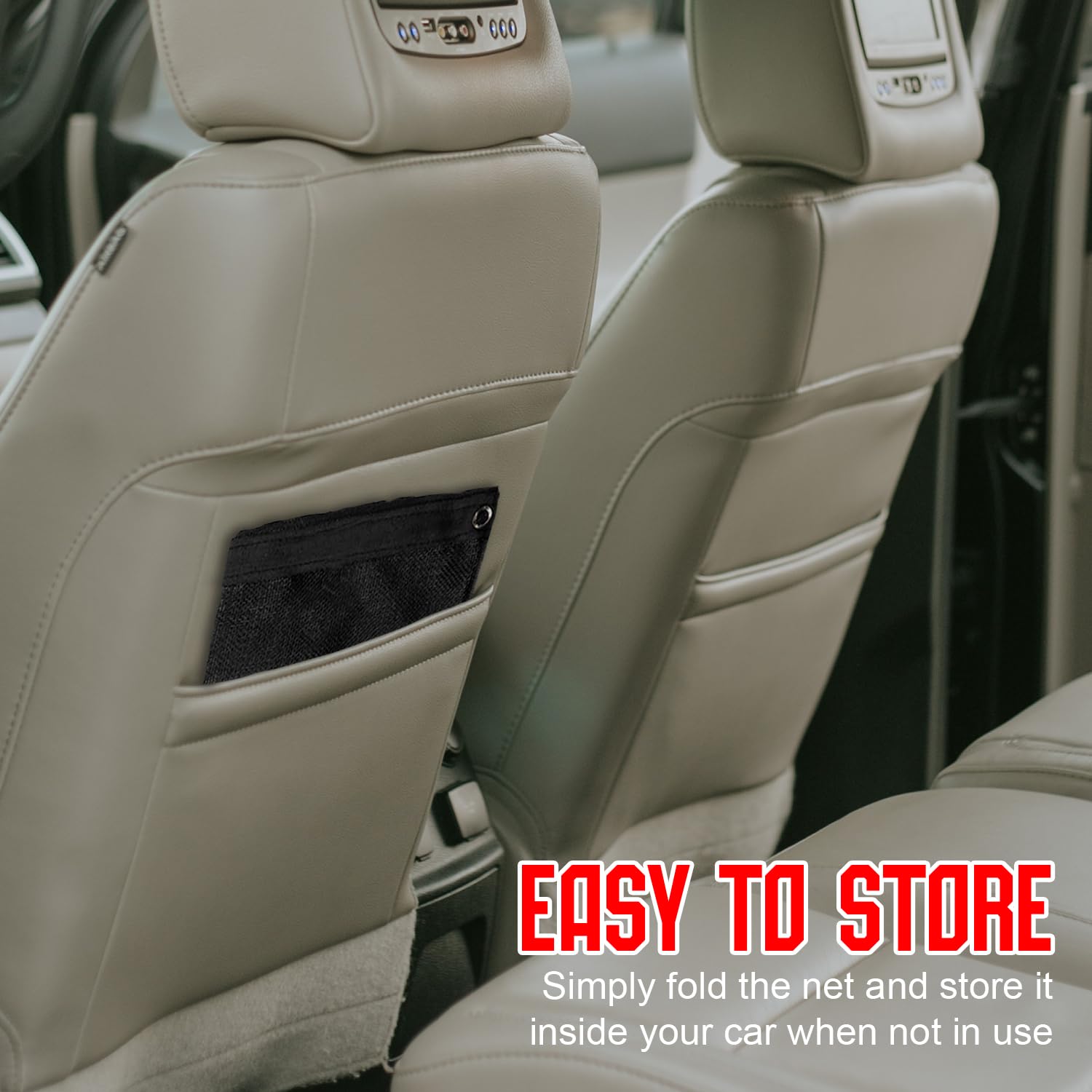 Zone Tech Back Seat Car Pet Mesh Net Cage Barrier (Medium)