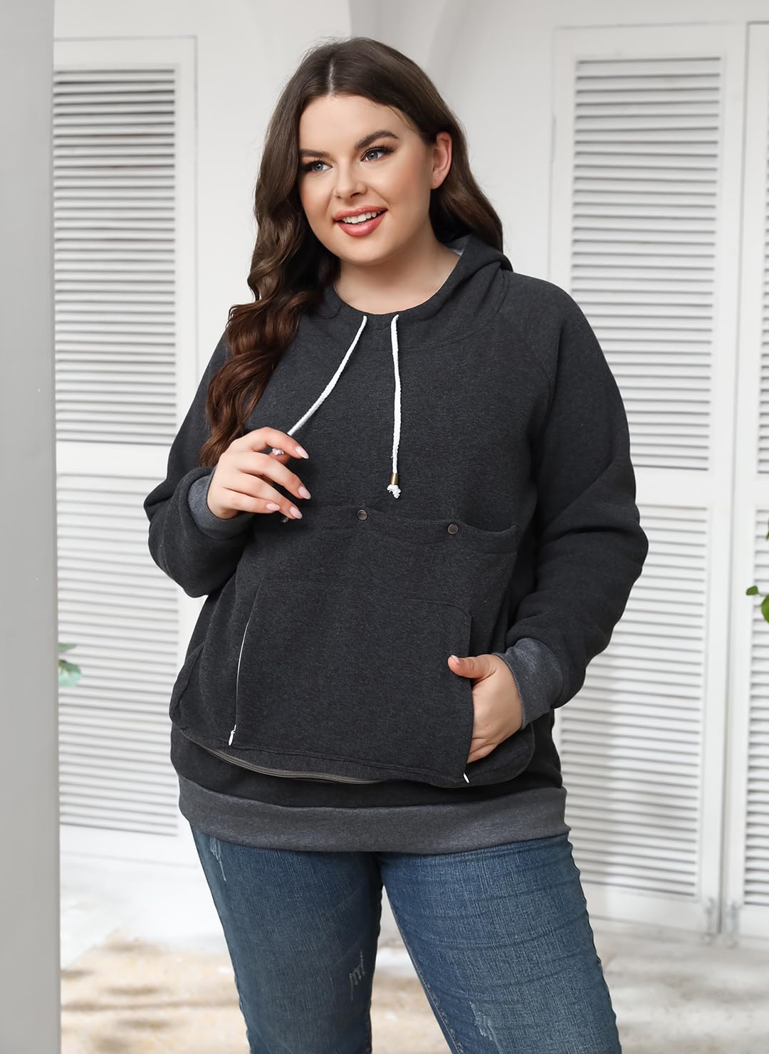 Pet Cat Dog Pouch Hoodie Small Animal Carrier - Kitten Puppy Pouch Sweatshirt Holder Fleece Unisex Hoodies