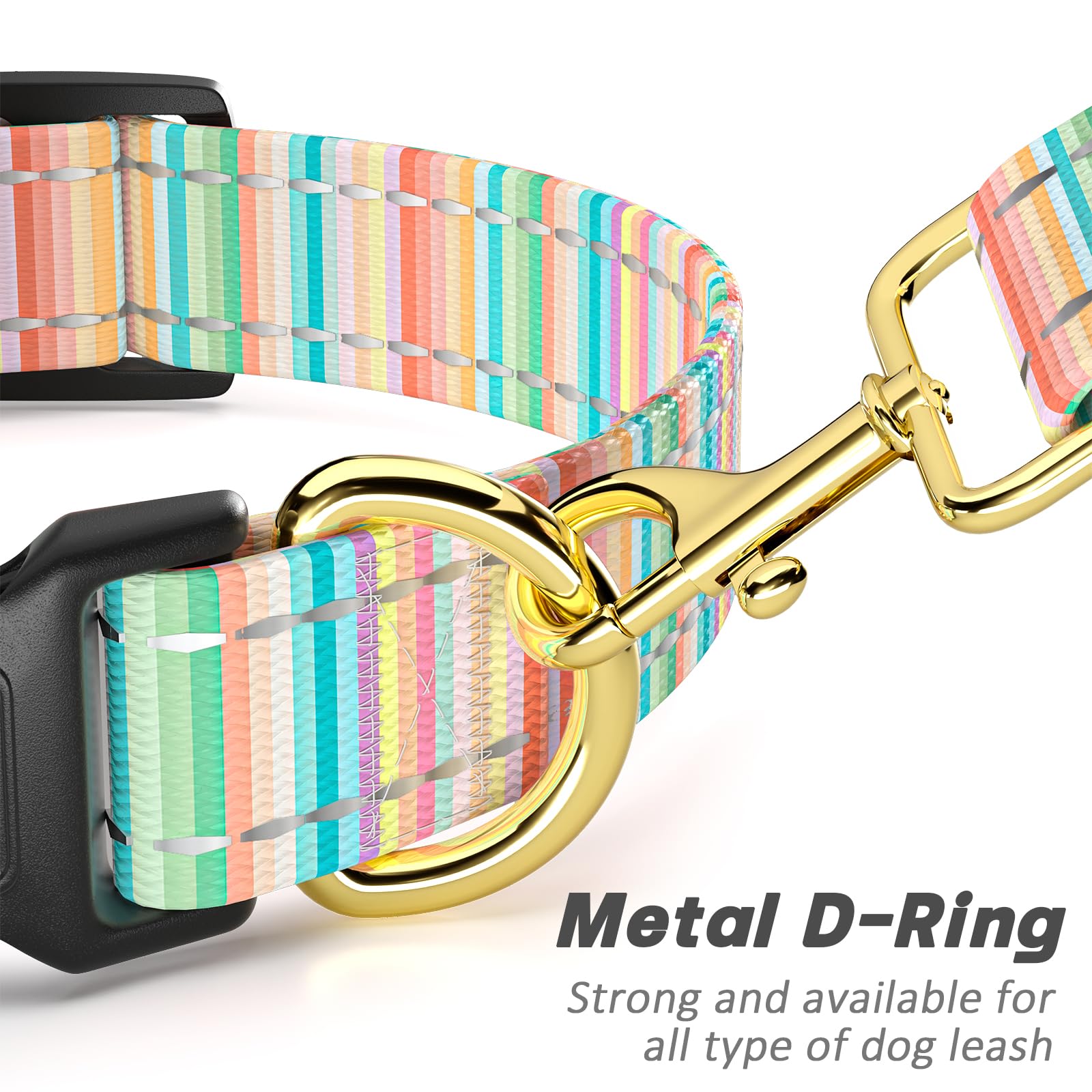 Tmoodel Reflective Dog Collar, Cute Dog Collar For Small Dogs, Soft Nylon Puppy Collar For Boy And Girl Female Dogs, Adjustable