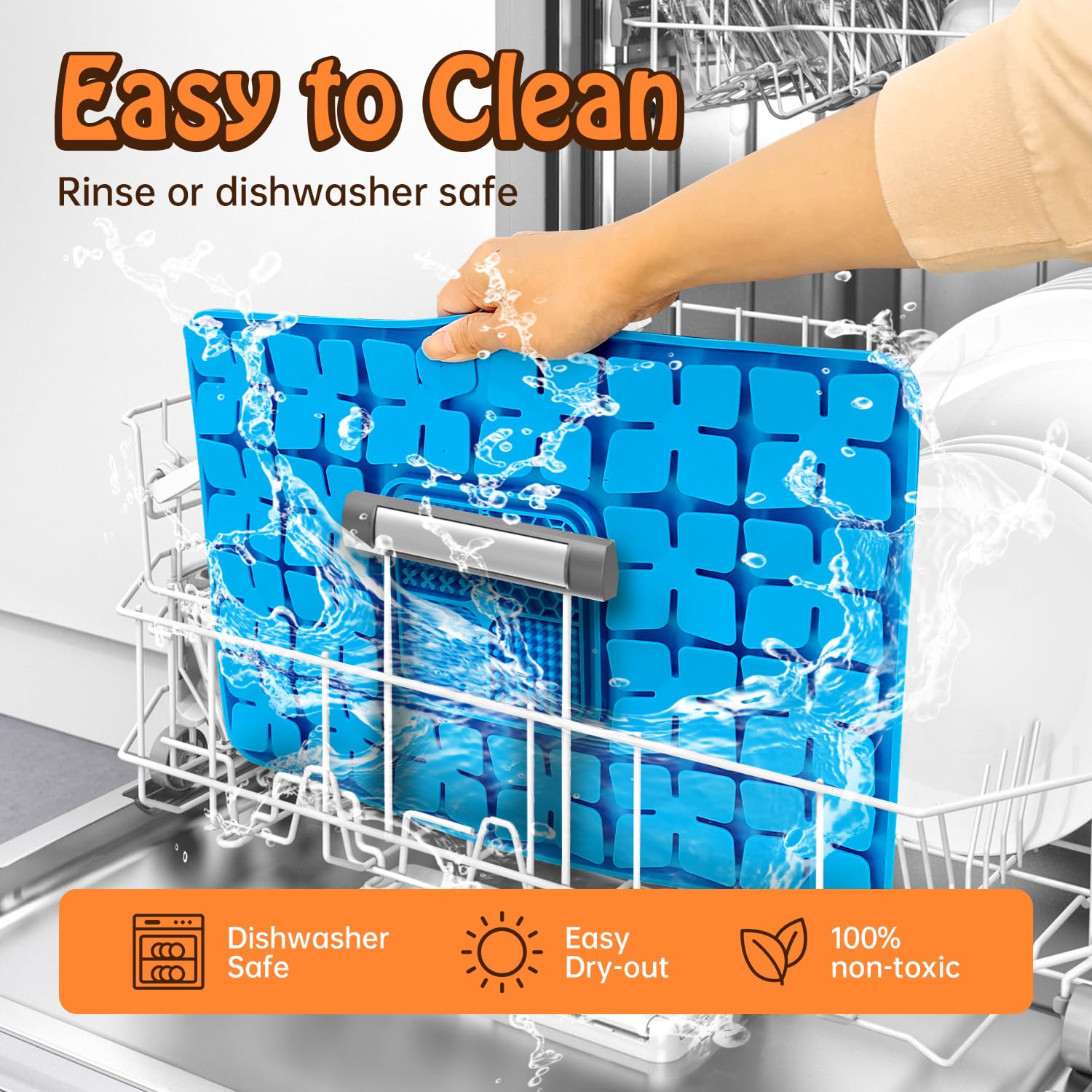 Silicone Snuffle Mat For Dogs, Interactive Slow Feeder Lick Mat, Encourages Natural Foraging, Stress Relief, Smell Training, Wit