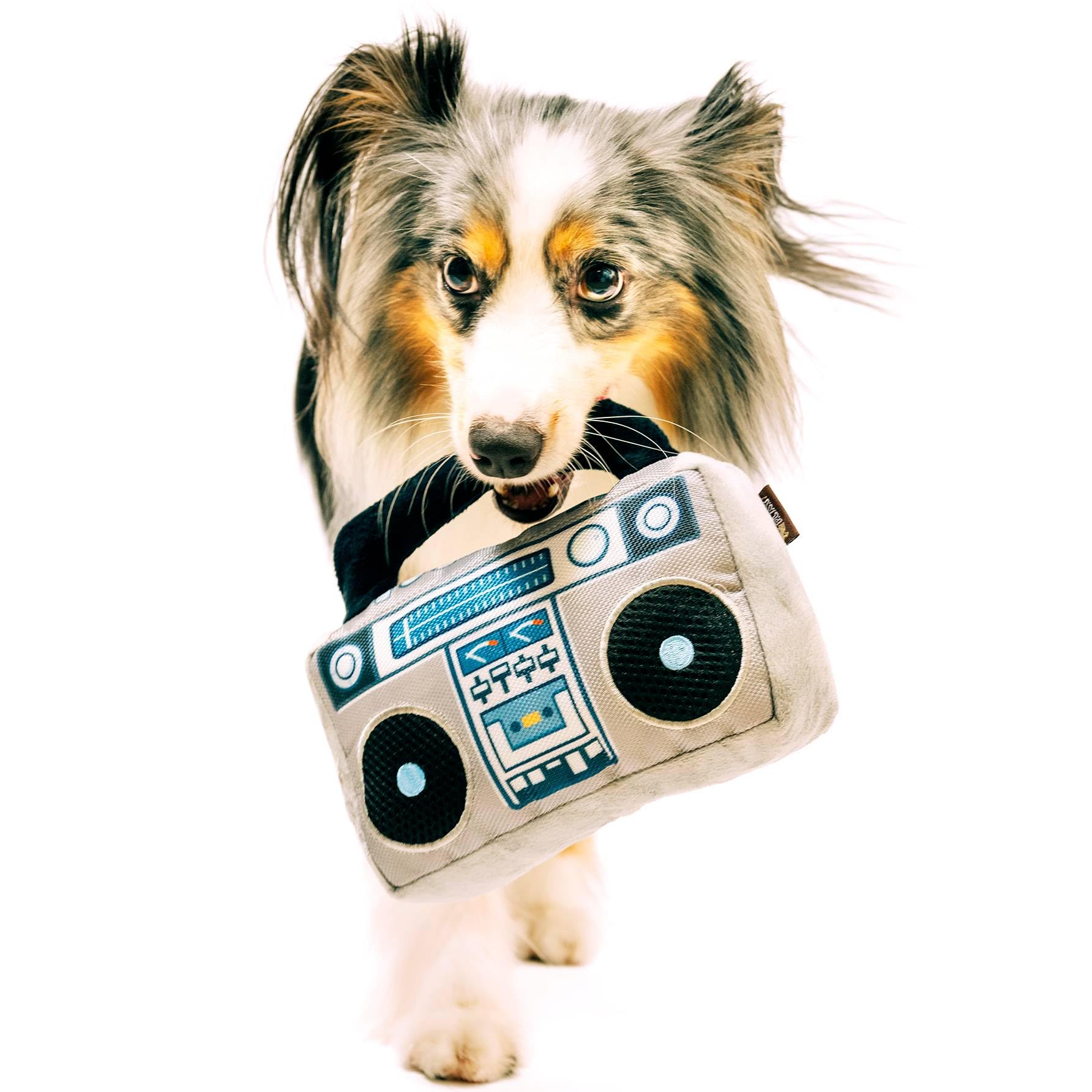 P.L.A.Y. Cute Plush Dog Toys - 1980S Classics Themed Durable Squeaker 2-In-1 Chew Toy, Great For Puppies & Small, Medium, Large