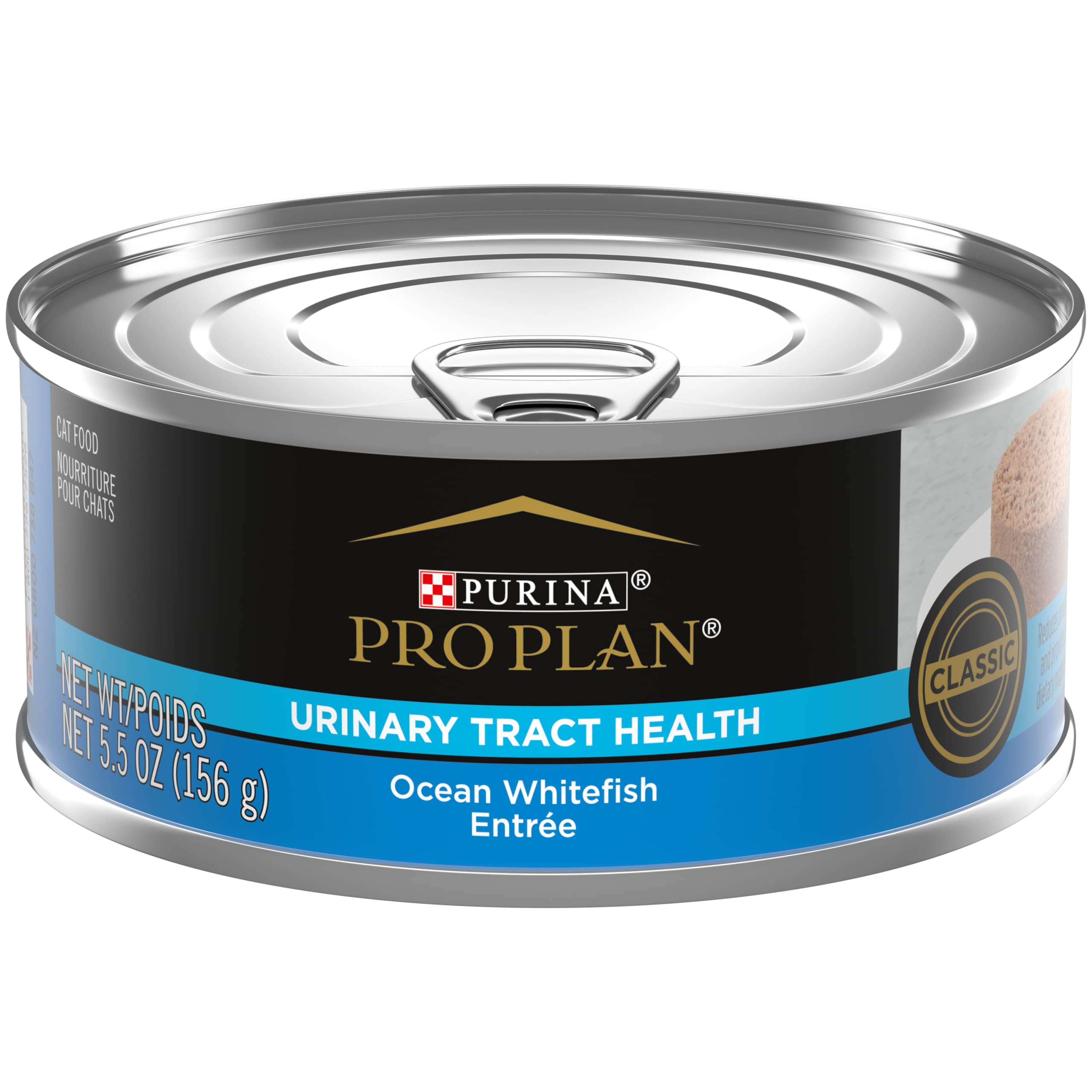 Purina Pro Plan Urinary Tract Cat Food Wet Pate, Urinary Tract Health Ocean Whitefish Entree - (Pack of 24) 5.5 oz. Cans