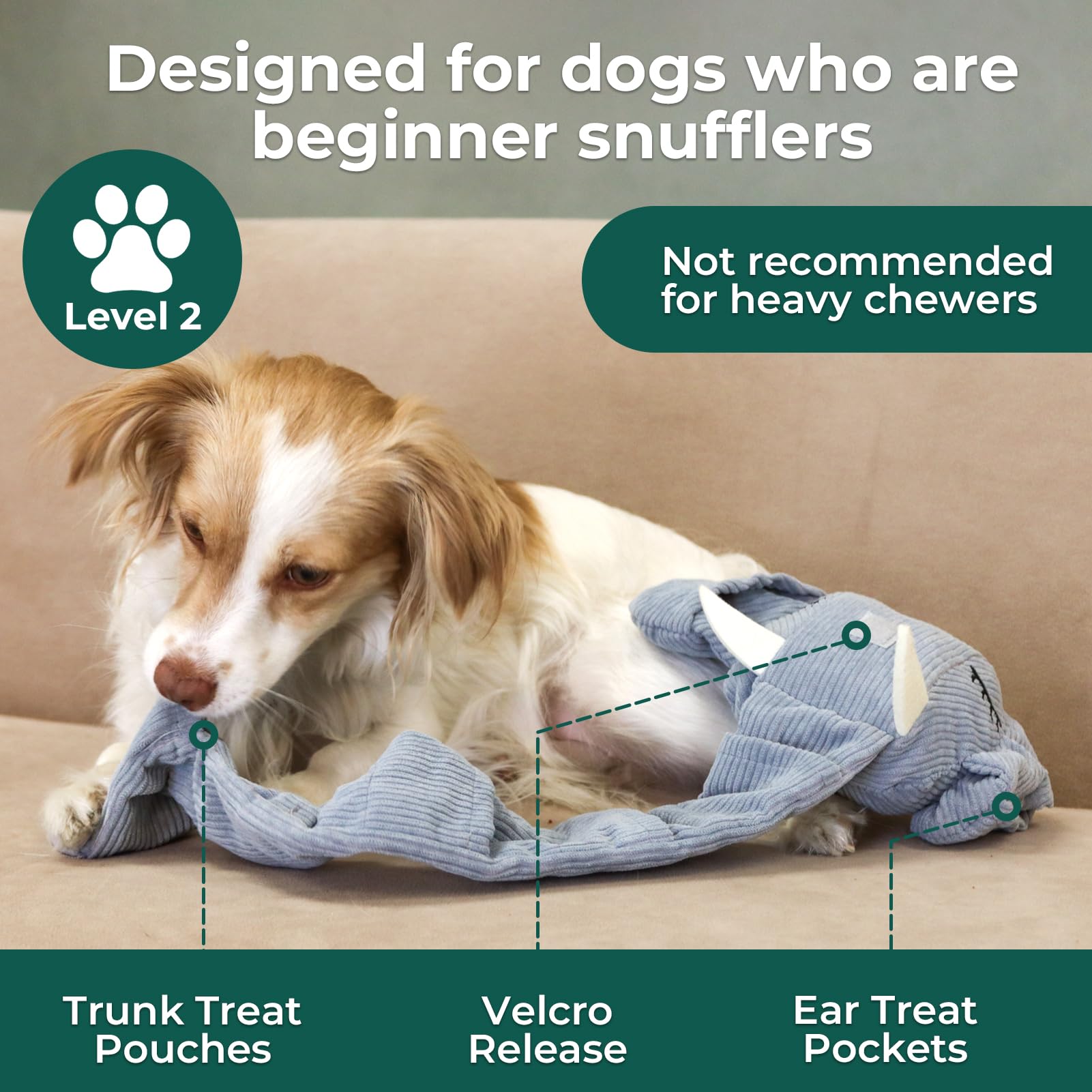 Trunk Or Treat Plush Toy For Dogs, Snuffle Interactive Dog Treat Puzzle, Puppy Plush Toy, Machine Washable Dog Enrichment, Made