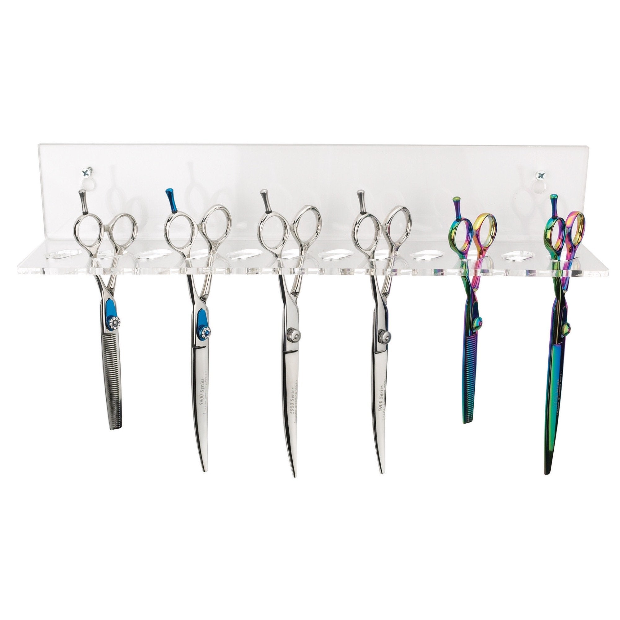 Top Performance Acrylic Shear Organizers — Convenient Organizers For Professional Dog Grooming Shears, 15¾'