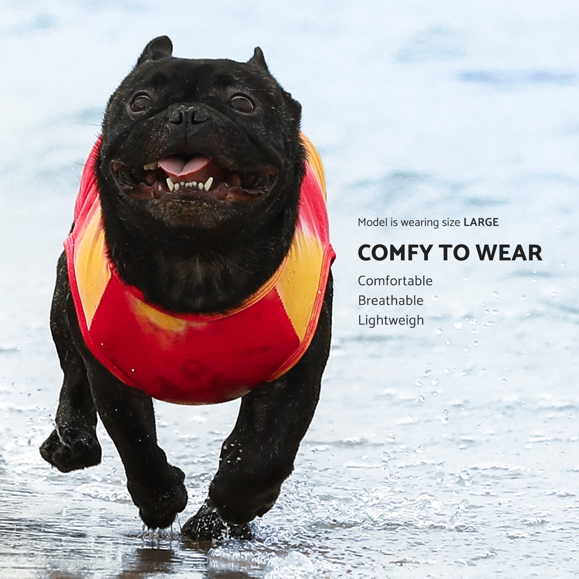 Fitwarm 2 Pack Dog Tie Dye Shirt, Dog Clothes For Small Dogs Boy, Pet Cat Outfit, Breathable Cotton, Orange, Blue, Xxl