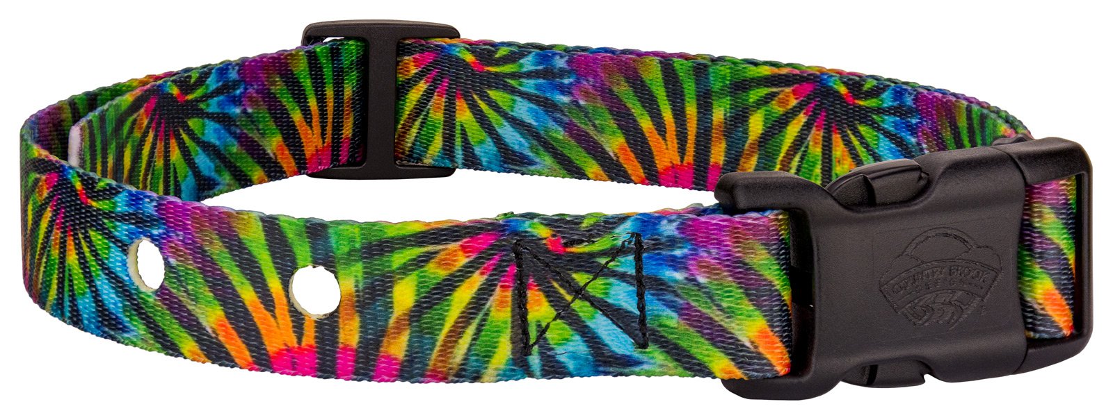 Country Brook Petz - Tie Dye Stripes Replacement Collar For Dog Fence Receivers