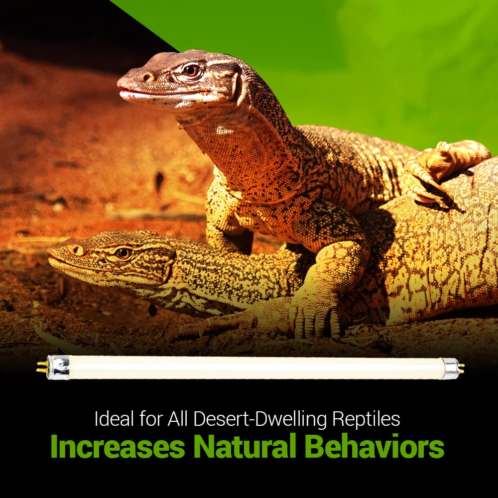 2 Pack 39W-Watt T5 Ho Reptile Light Desert Uva Uvb 10.0 Fluorescent Tube - 34'' Terrarium Hood Light Suitable For Desert Reptile