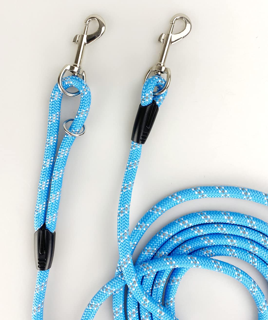 Codepets Long Rope Dog Leash For Dog Training 12Ft 20Ft 30Ft 50Ft, Reflective Threads Dog Cat Leashes Tie-Out Check Cord Recall Training Agility Lead For Dogs (Blue), 0.03X12 Foot (Pack Of 1)