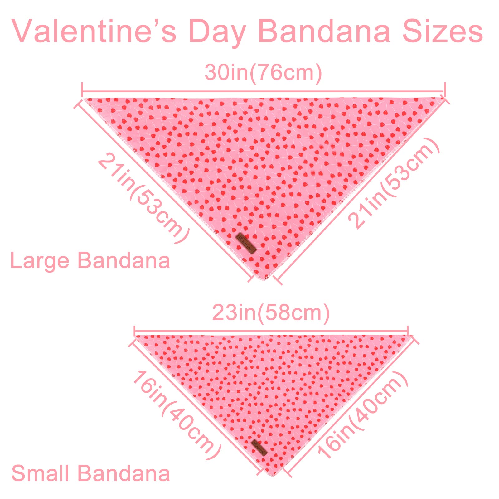 Up Urara Pup Valentines Day Dog Bandana, Valentine Triangle Bid Scarf For Girl Boy Medium Large Dogs, Adorable Puppy Wedding & V