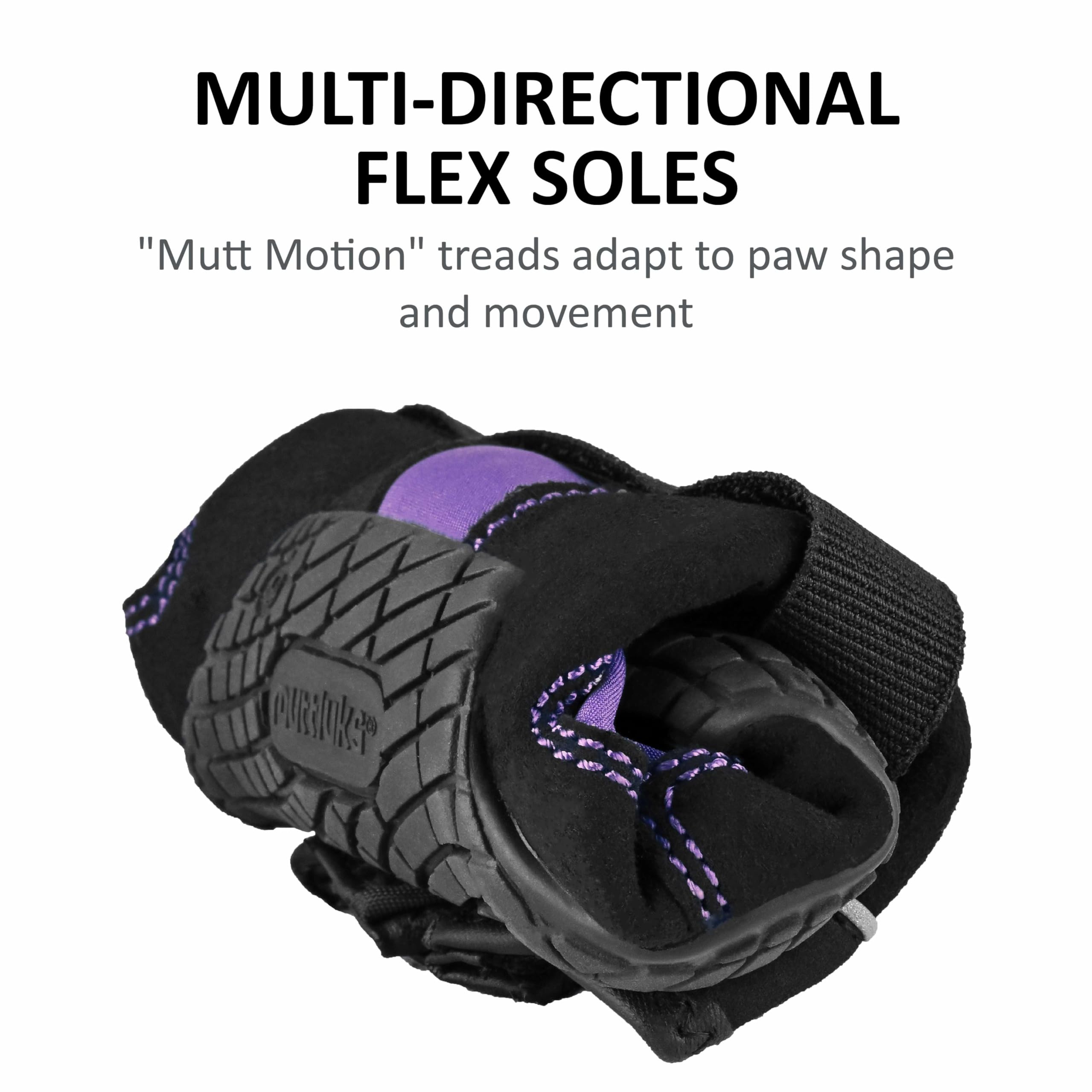 Muttluks, Snow Mushers Winter Dog Boots With Rubber Soles For Cold Weather - 2 Boots