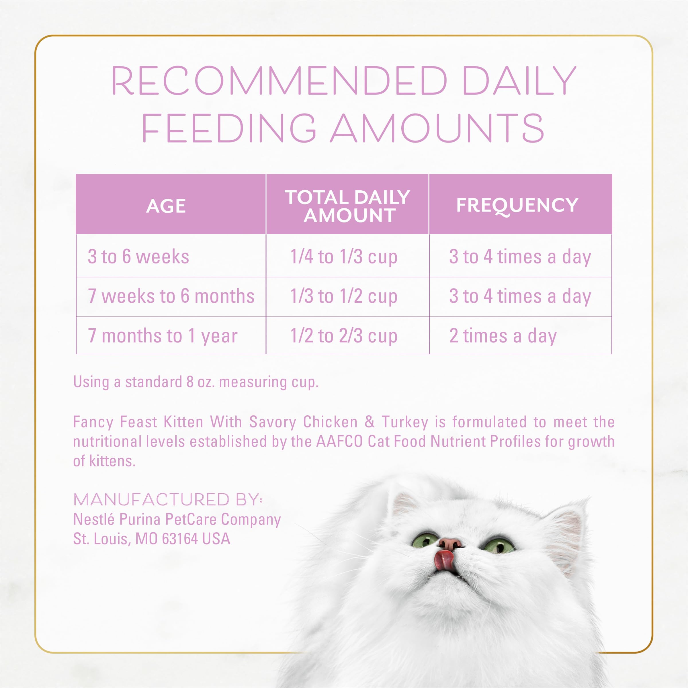 Purina Fancy Feast Kitten With Savory Chicken and Turkey Kitten Dry Food - 7 lb. Bag