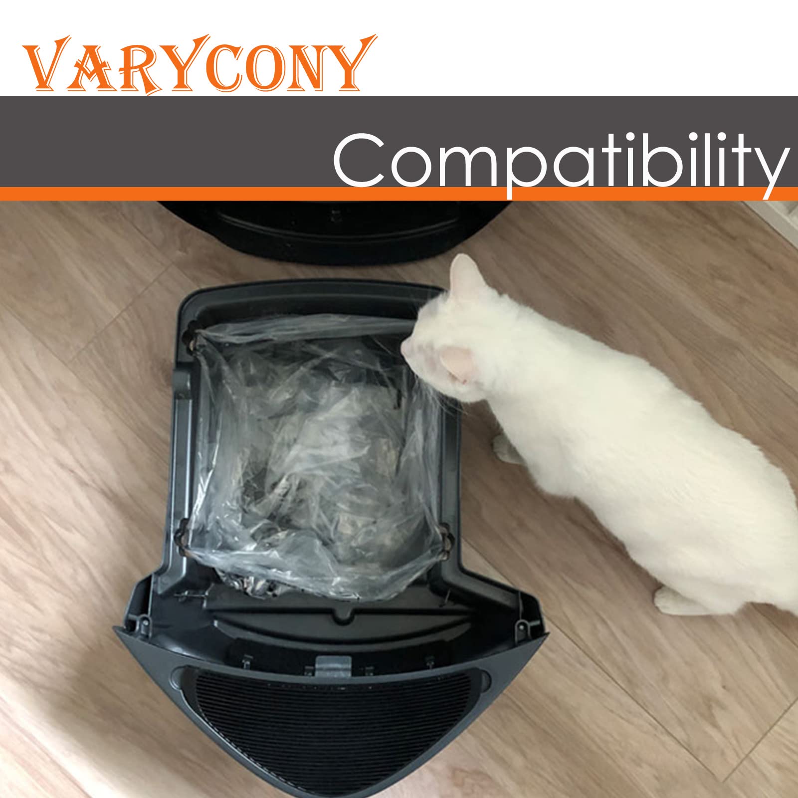 120 Pack Waste Drawer Liners Compatible With All Litter-Robot Models, 9-11 Gallons Replacement Liners, Custom Compatible With Litter-Robot Waste Drawer