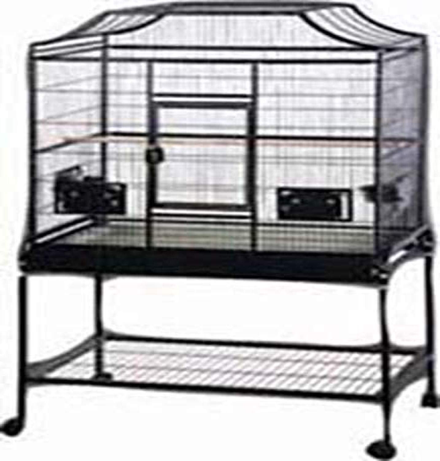 A&E Cage Company Ma3221Fl Platinum Elegant Style Flight Bird Cage With Stand Gray, 32 By 21 By 61'