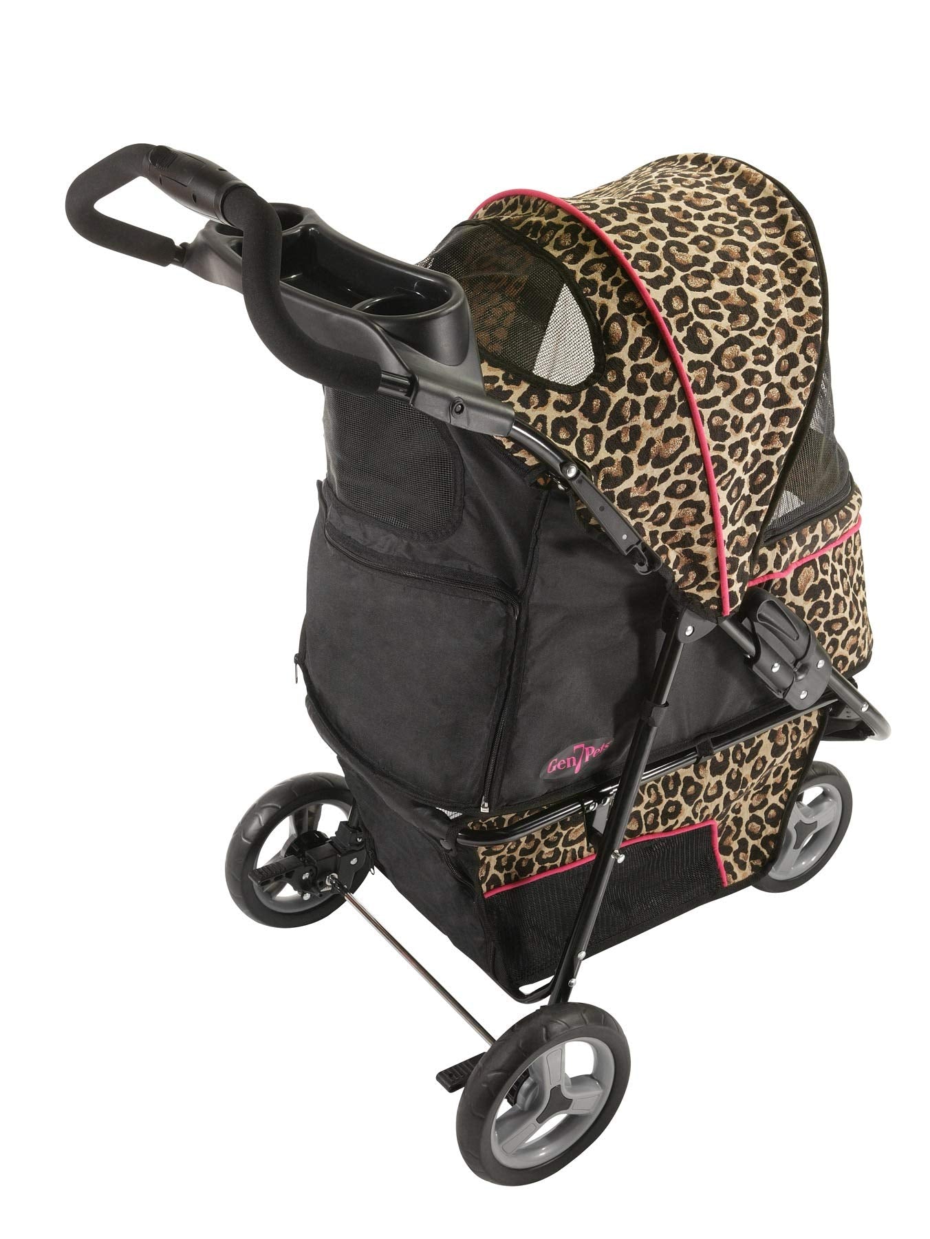 Gen7Pets Promenade Pet Stroller, Cheetah Brown
