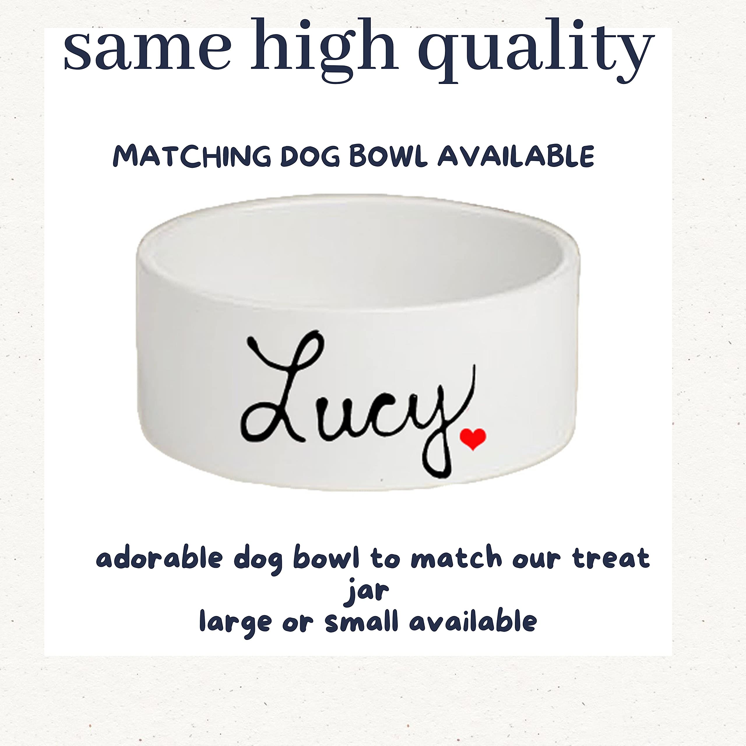 Personalized Dog Bowl - Large Custom Dog Bowl With Name - Ceramic