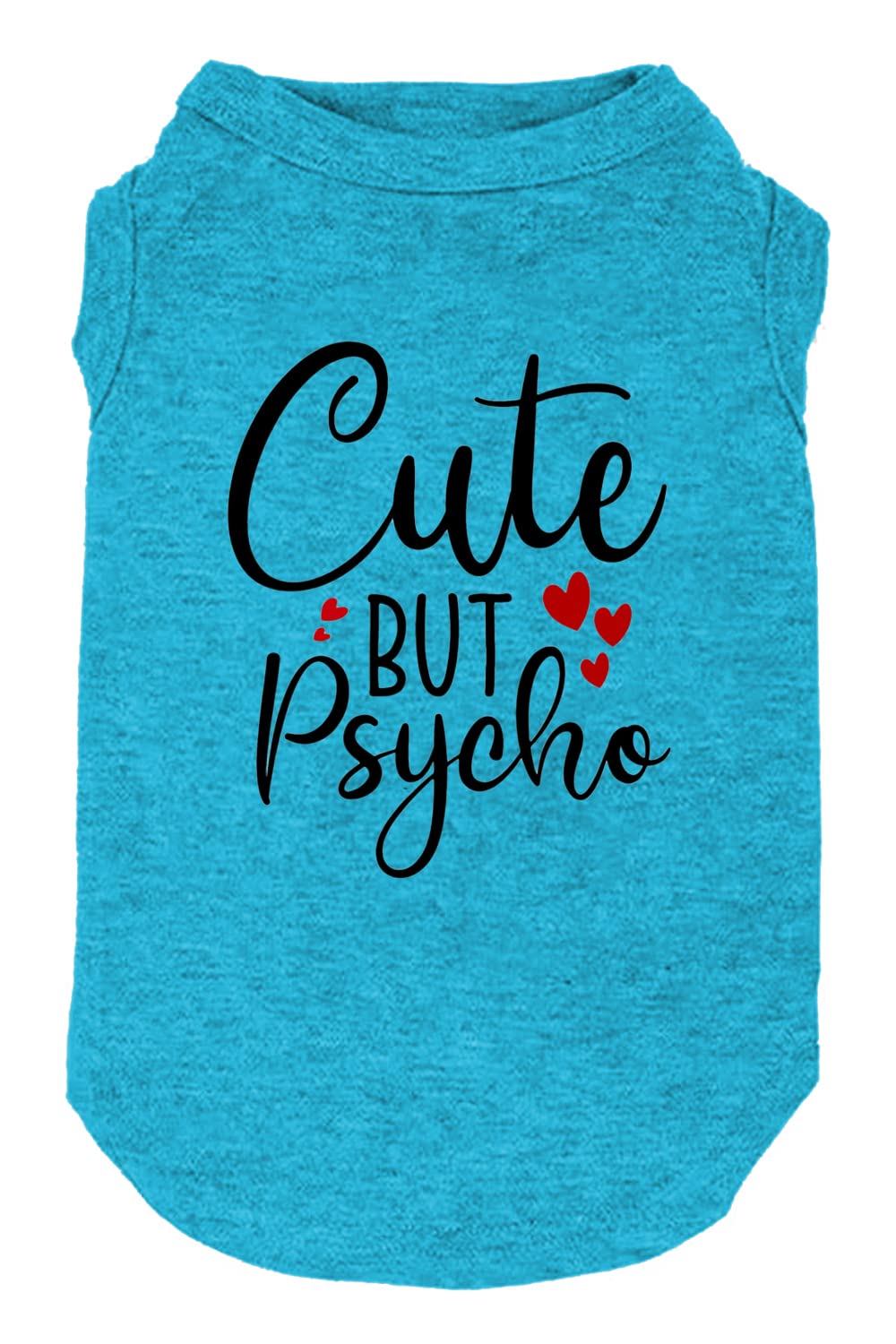 Dog Clothes Funny Slogan Print T Shirt Vest Soft And Light-Weight For Small Medium Large Dogs Sleeveless Shirts (Small, Blue01)