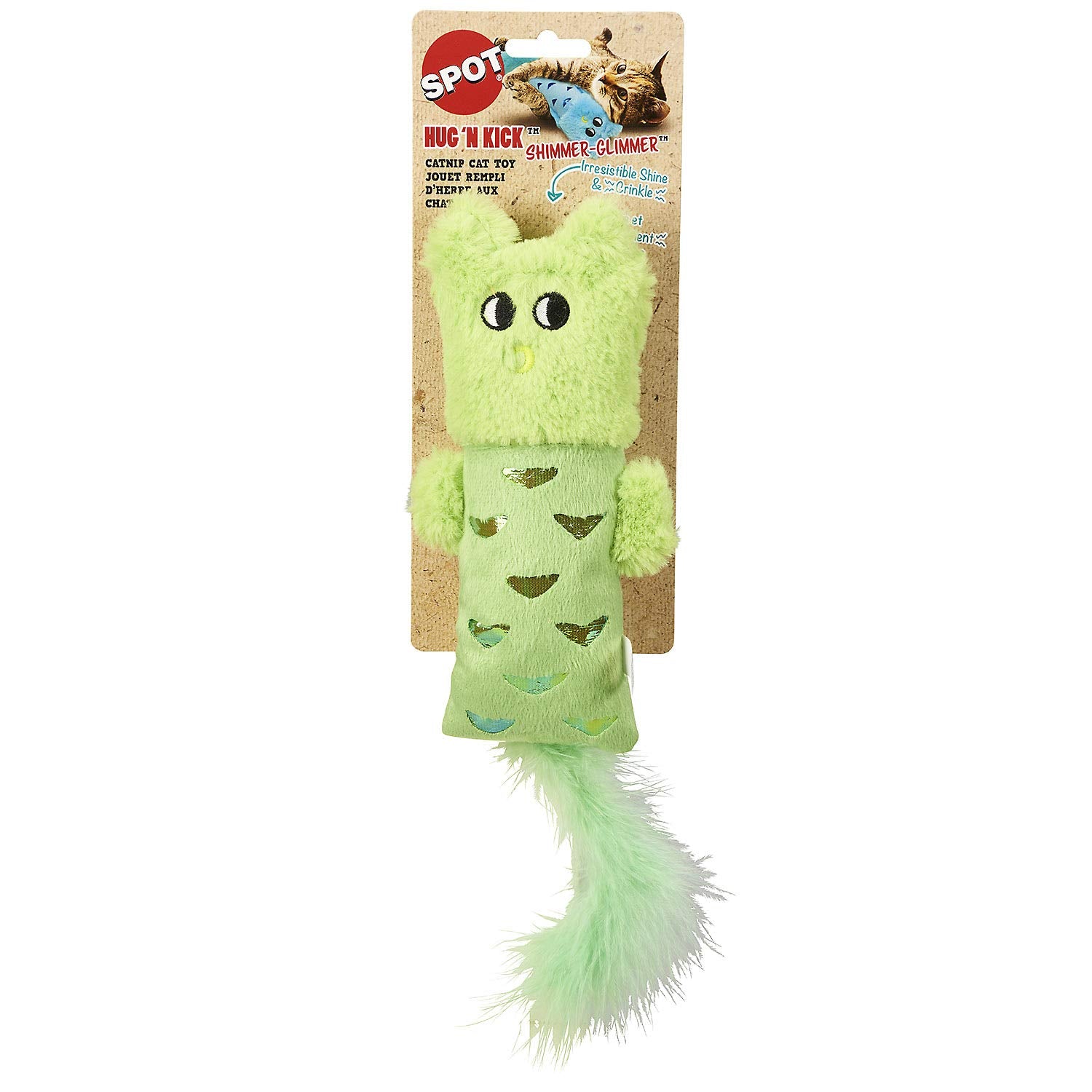 Spot Hug N Kick Shimmer Glimmer Cat Toy Assorted - Pds-077234521113