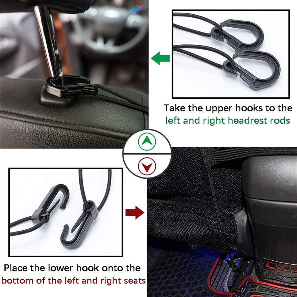 Dykeson Pet Barrier Dog Car Net Barrier With Auto Safety Mesh Organizer Baby Stretchable Storage Bag Universal For Cars, Suvs -Easy Install,Safer To Drive With Pets And Children, 3 Layer M