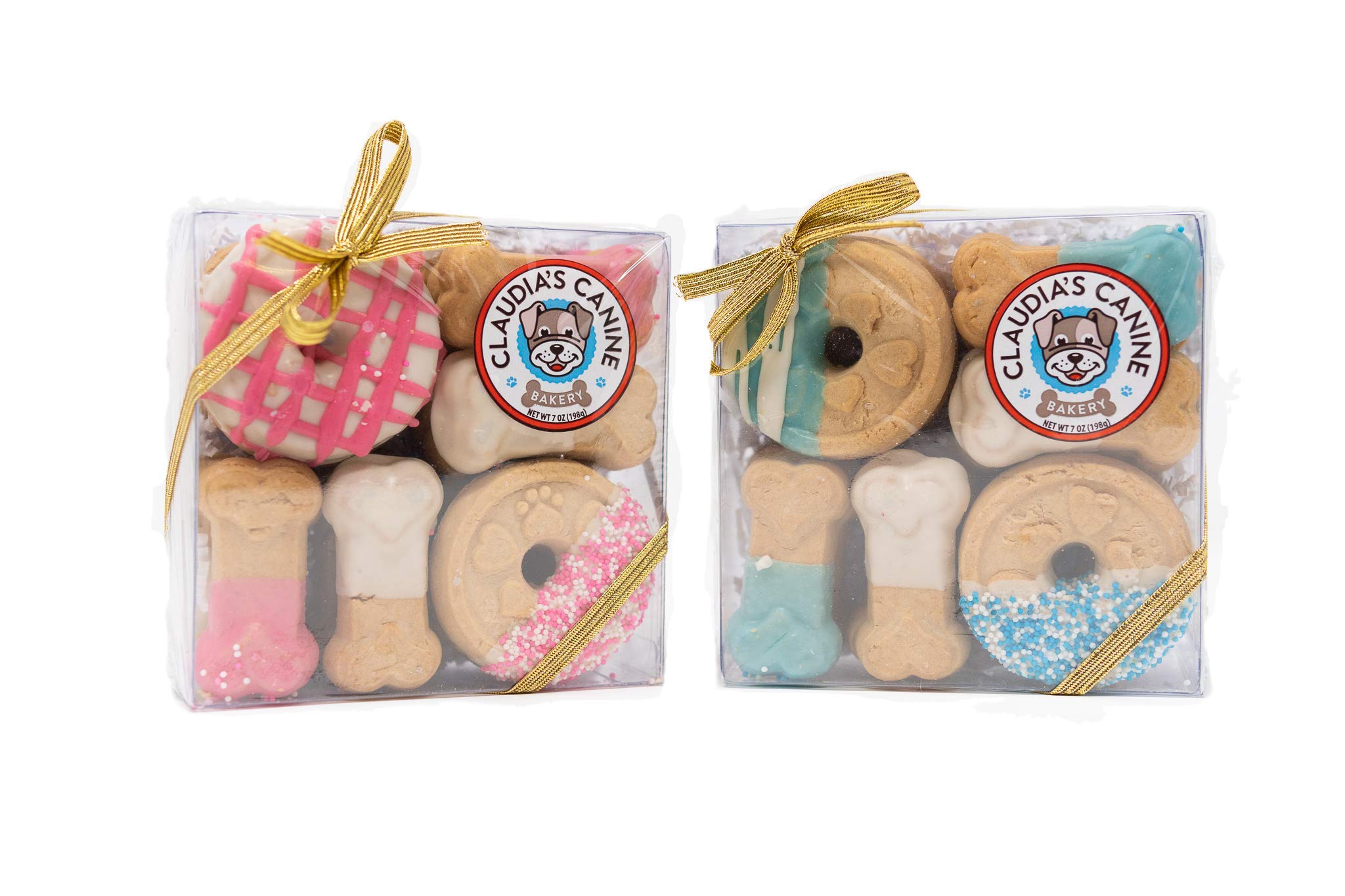 Claudias Canine Bakery - Blue Buddies Signature Gift Box of Gourmet Dog Cookies