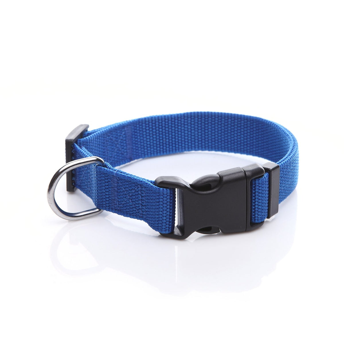 Adjustable Nylon Dog Collar, Durable Pet Collar 1 Inch 3/4 Inch 5/8 Inch Wide, For Large Medium Small Dogs(5/8 Inch, Blue)