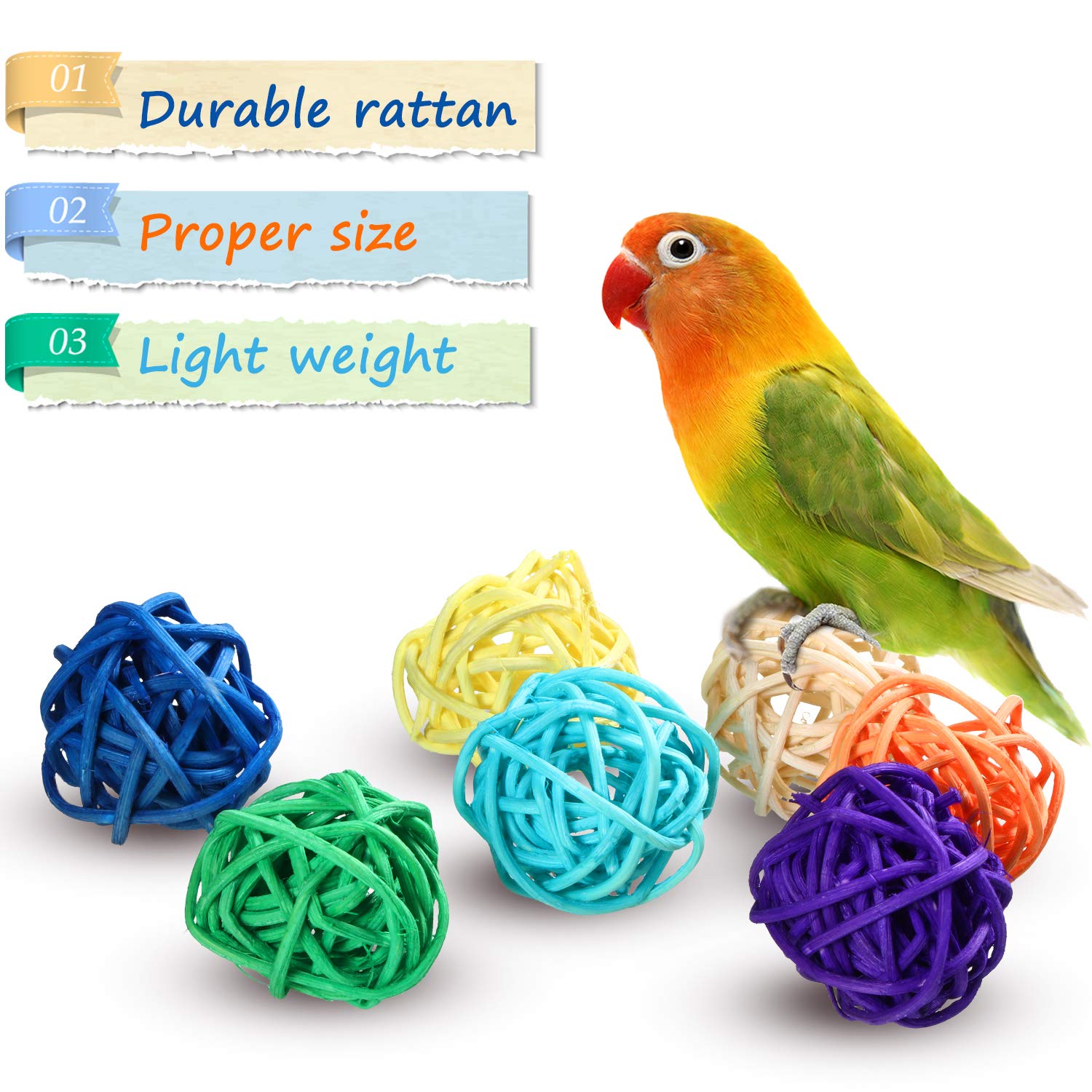Sumind 80 Pieces Parrot Toy Wooden Blocks Bird Chewing Toys Mini Wood Chips Small Parrot Cage Accessories For Diy Playing Chewin