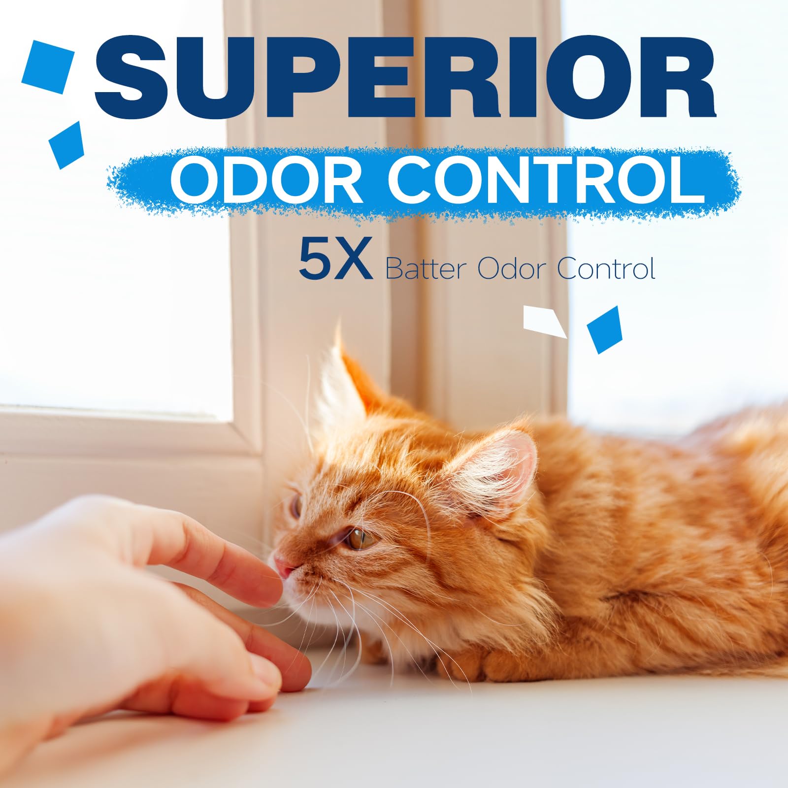 Made4Pets Cat Litter Crystals Odor Control, Kitty Litter Non Clumping No Scooping Low Dust, Low Tracking, Lightweight, Dehydrate