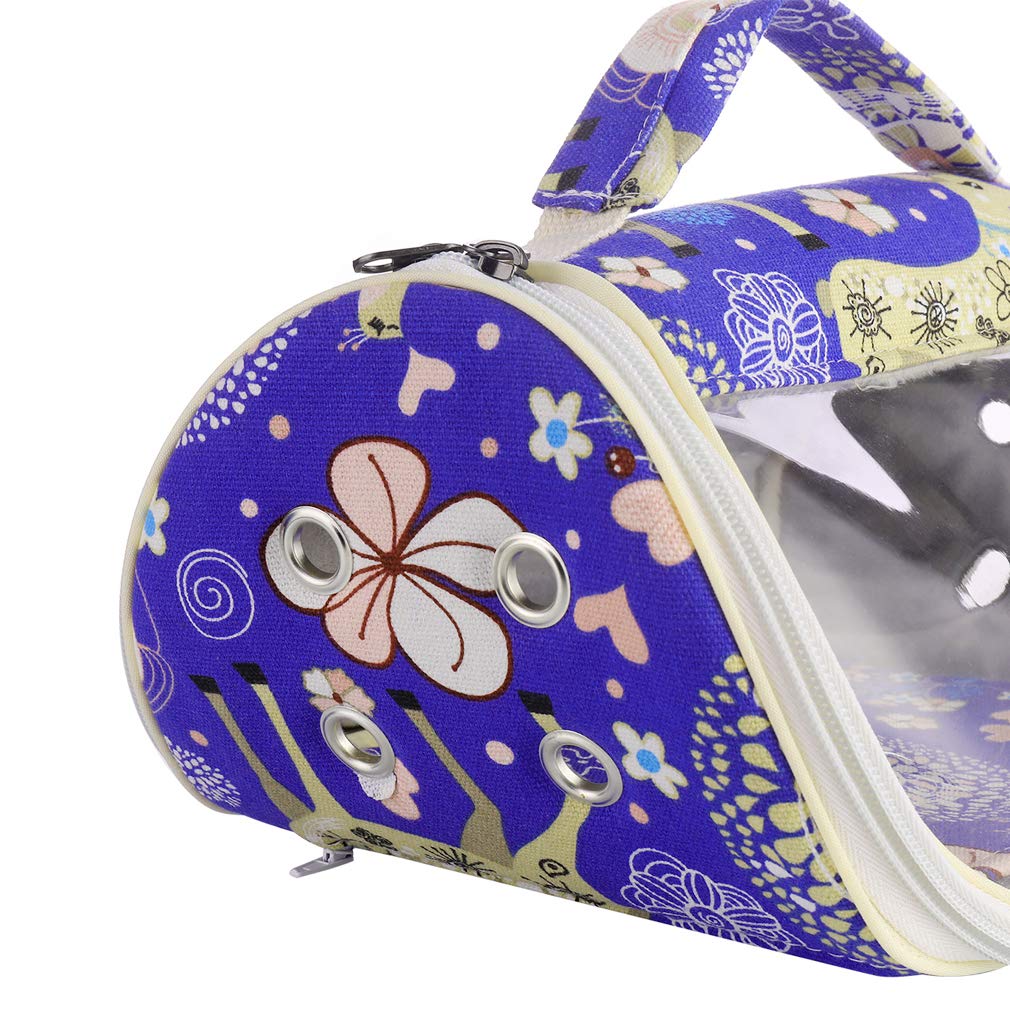 Kintor Hamster Carrier Bag Small Animal Portable Breathable Outgoing Bag For Guinea Pig Hedgehog Squirrel Chinchilla Mice Rats Sugar Glider Ferret Small Parrots (Blue Deer, M)