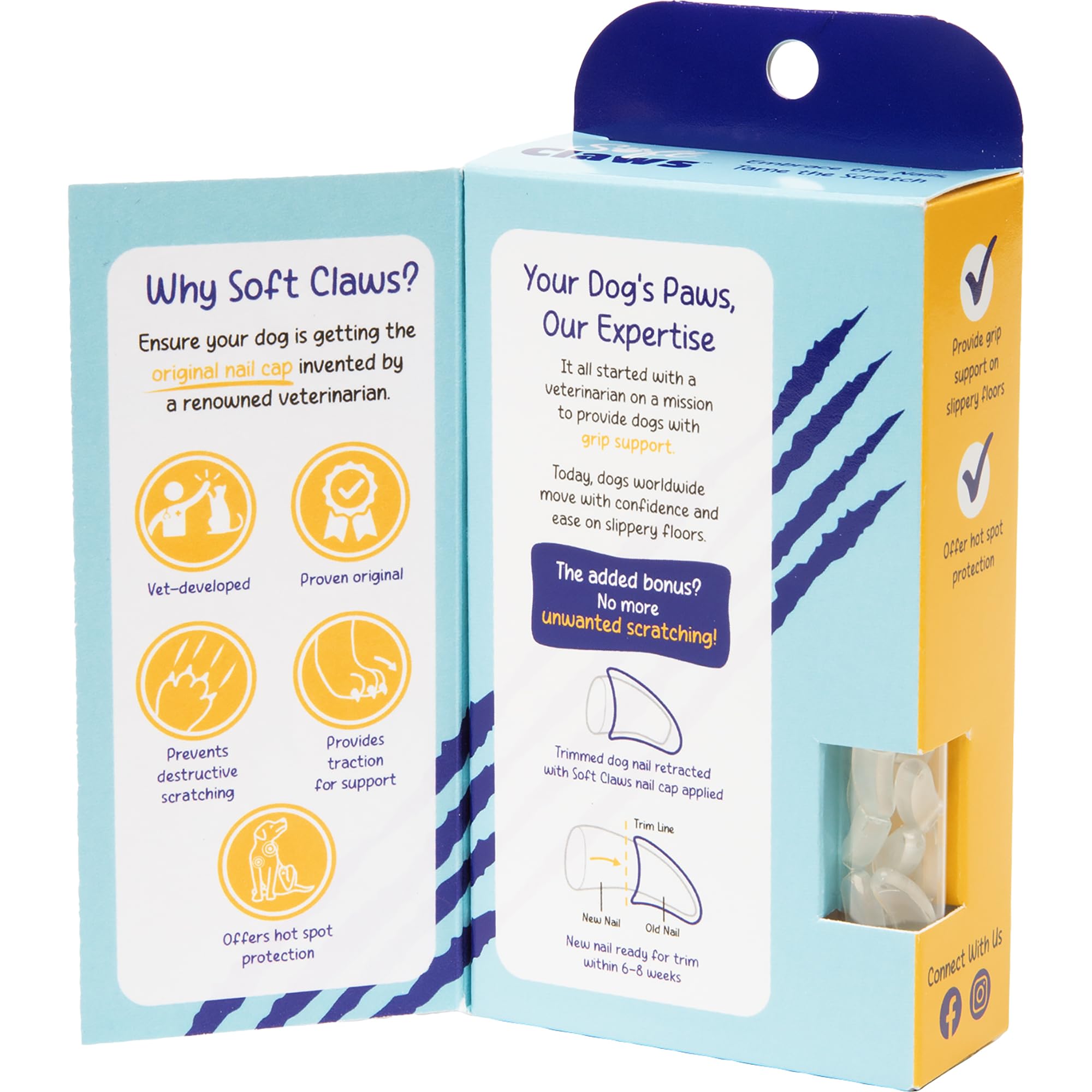 Canine Soft Claws Dog And Cat Nail Caps Take Home Kit, Small, Natural