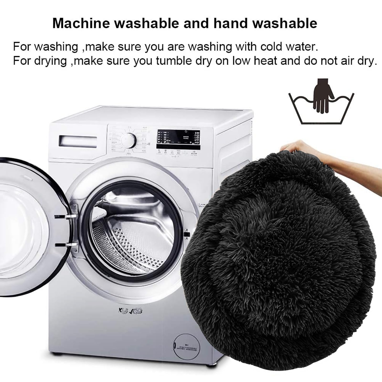 Nisrada Cat Beds For Indoor Cats,15.7 Inch Small Cats Beds, Washable-Round Pet Bed For Puppy And Kitten With Slip-Resistant Bott