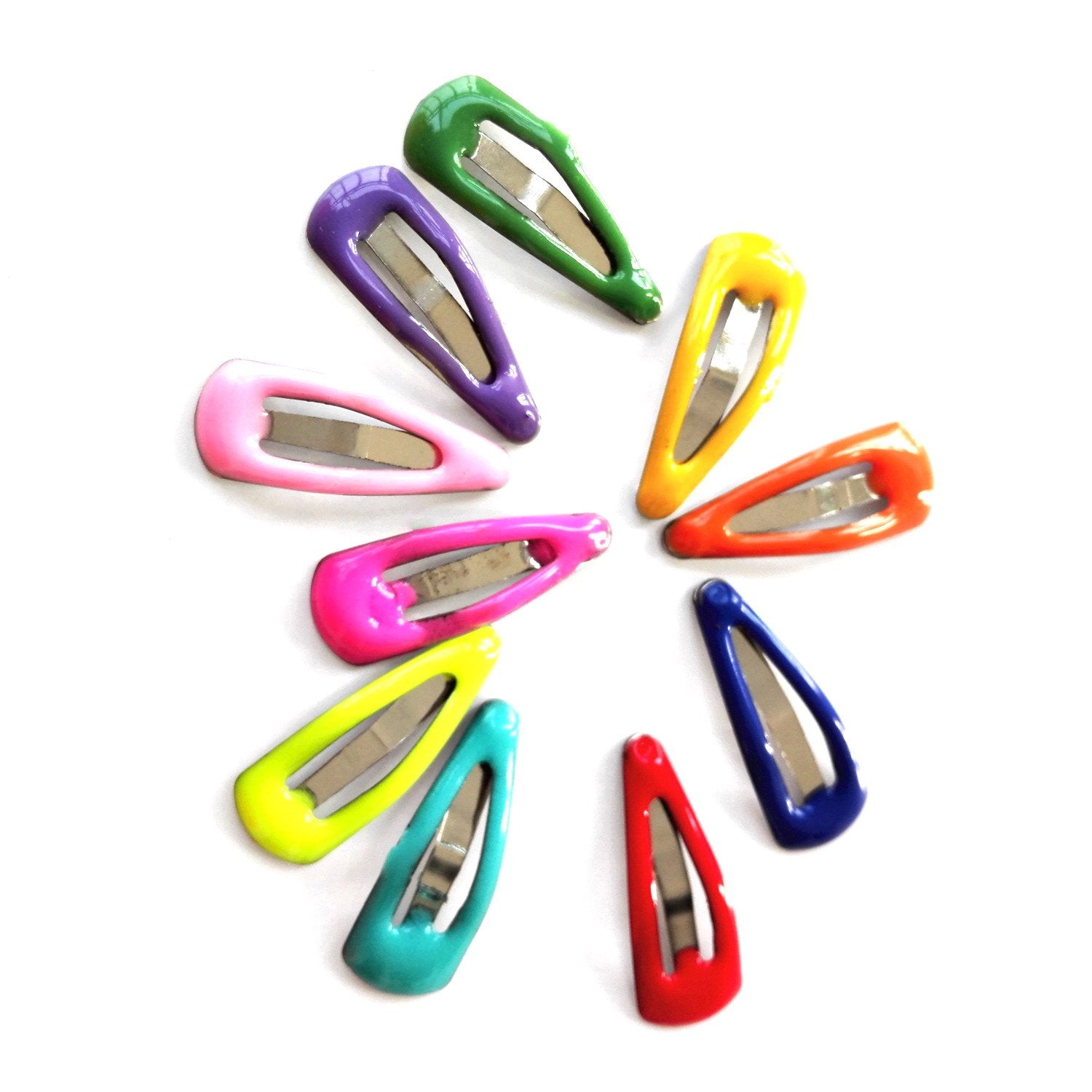 Pet Show Cute 0.9' Waterdrop Small Snap Hair Clips Pet Grooming Products Dog Cat Puppy Short Hair Accessories Random Color Pack Of 20