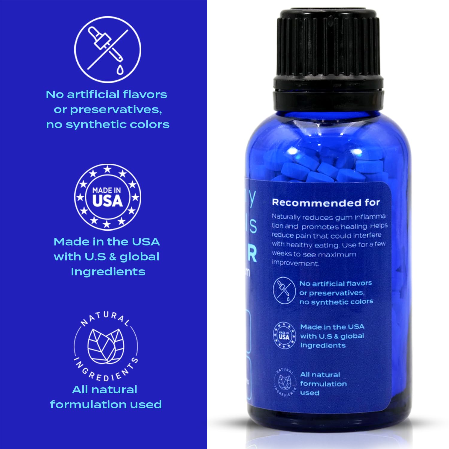 Healthy Animals 4 Ever Oral Health Gum Healing for Dogs - Relieves Inflammation, Soothes Pain, Fights Gum Disease - Natural, Non