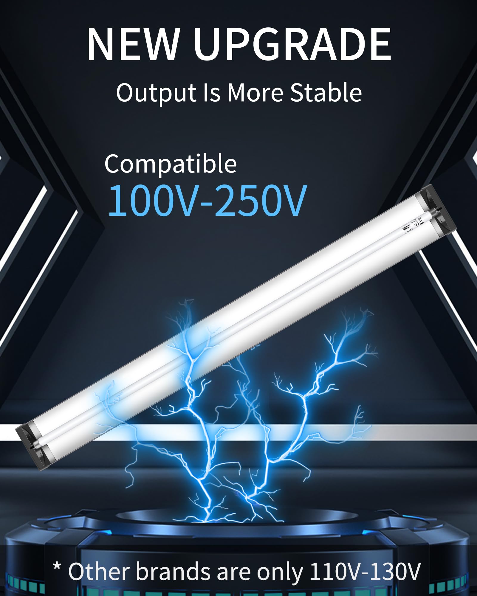 Lucky Herp T5 Reptile Light Fixture Combo Kit 39W (New Upgrade), Uvb Reptile Light Fixture With Desert Uvb 10.0 34'' Fluorescent