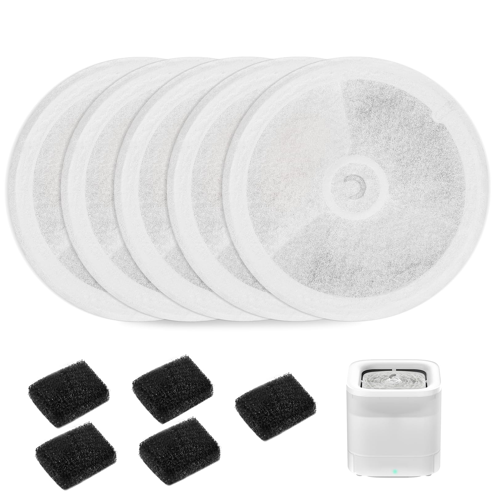 Upgraded Filter Units 3.0 For Pet Water Fountains Eversweet 2S/3/3 Pro,Eversweet Solo/Solo Se & Cybertail, Replacement Filters (