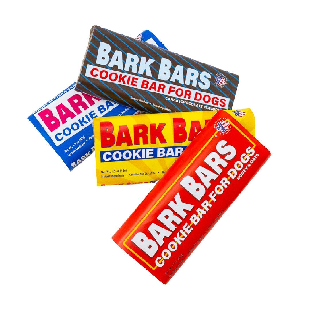 PetKnowledgy Bark Bars Cookie Bars for Dogs - Natural Dog Treats (Assorted, 4 Pack)