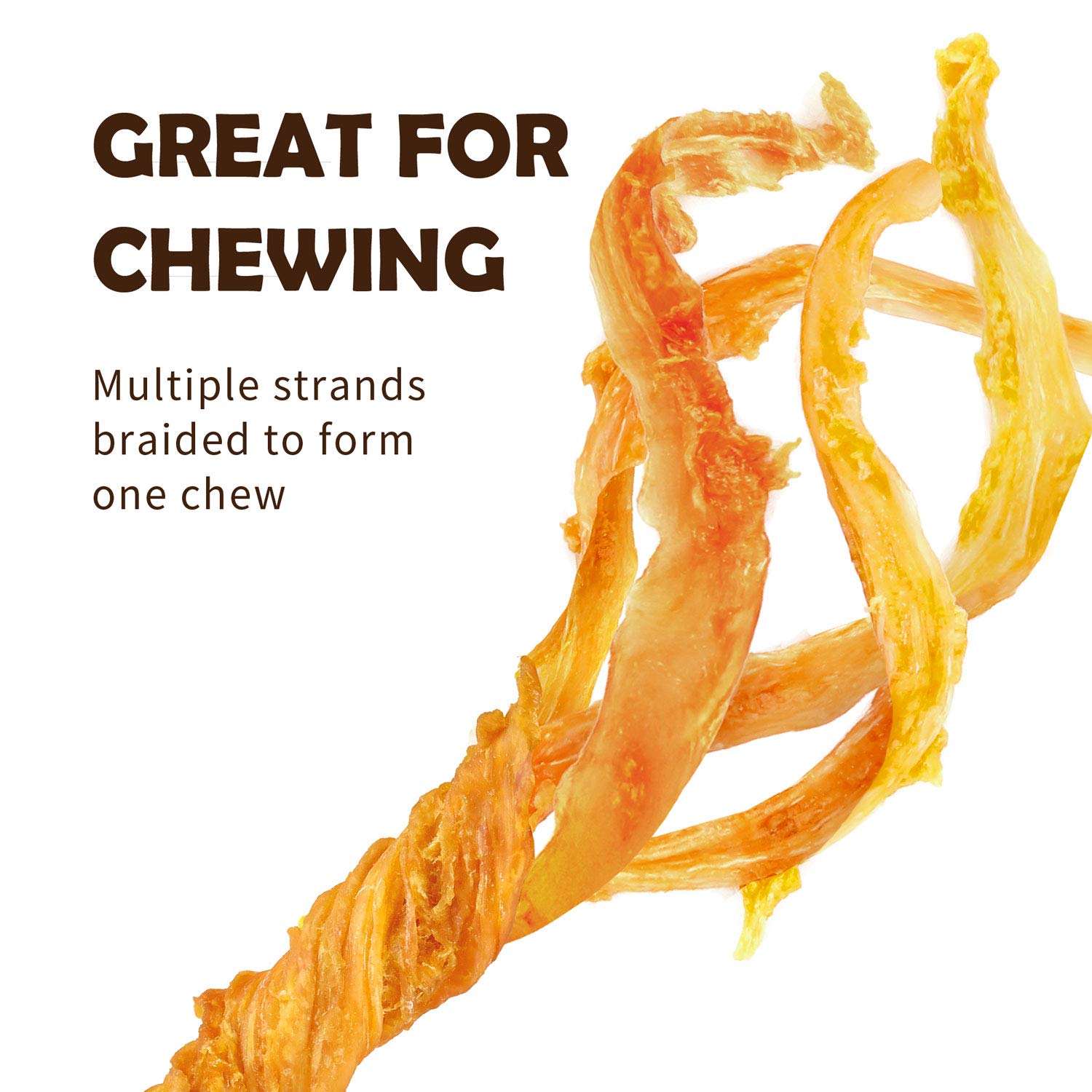 Afreschi Turkey Tendon for Dogs, Dog Treats for Signature Series, All Natural Human Grade Puppy Chew, USA-Sourced Turkey Tendon,