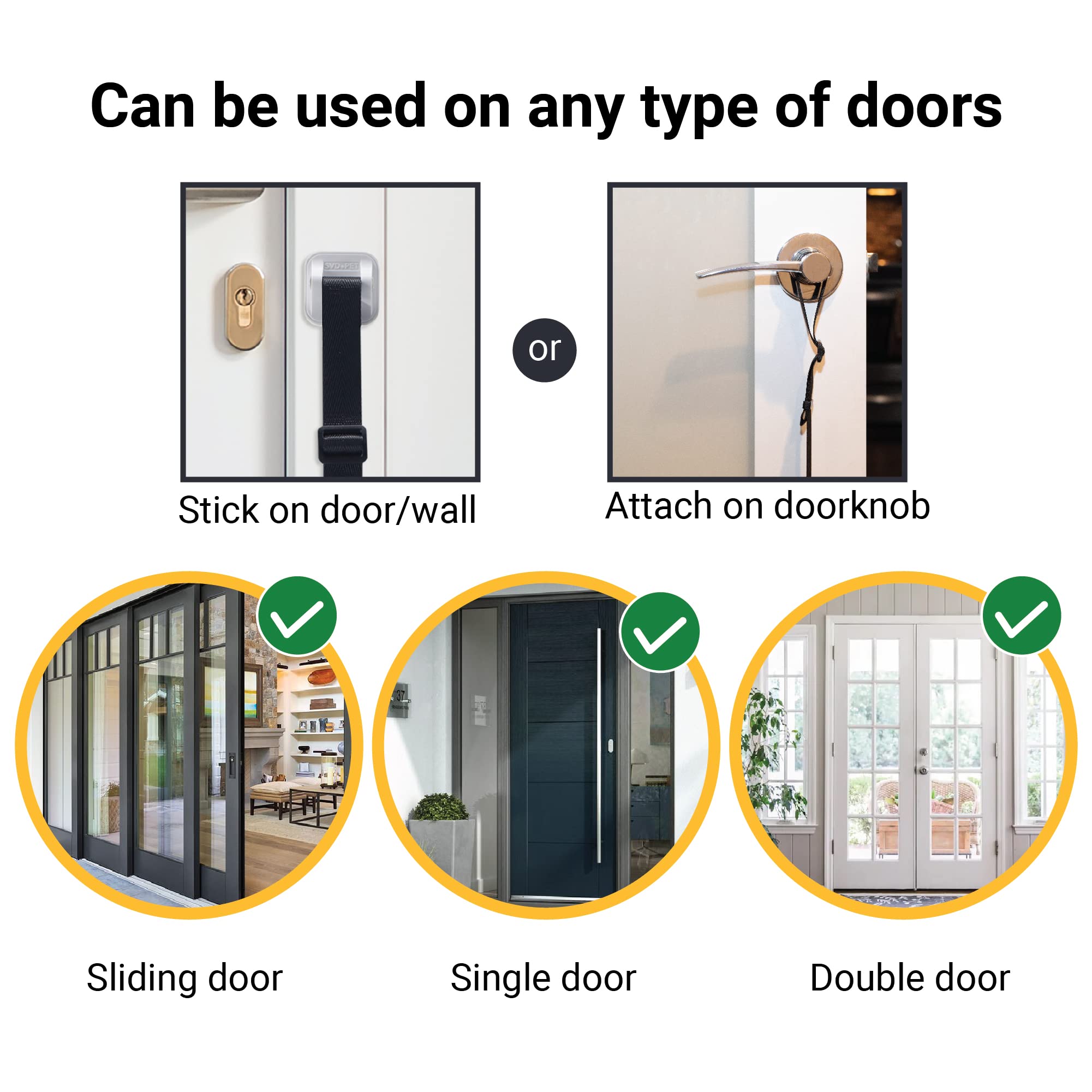 Svd.Pet Puppy Bell Doorbell, Dog Bell For Potty Training, Attach To Doorknob Or Anywhere Near The Door, Length And Height Adjust