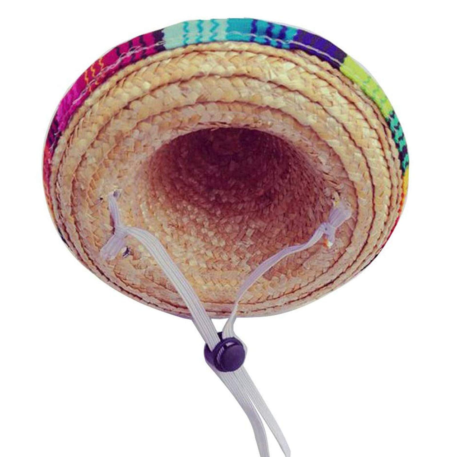 Cieovo Dog & Cat Straw Sombrero Hat, Mini Mexican Hats, One Size Fits All, Lightweight, Multi-Use Pet Apparel