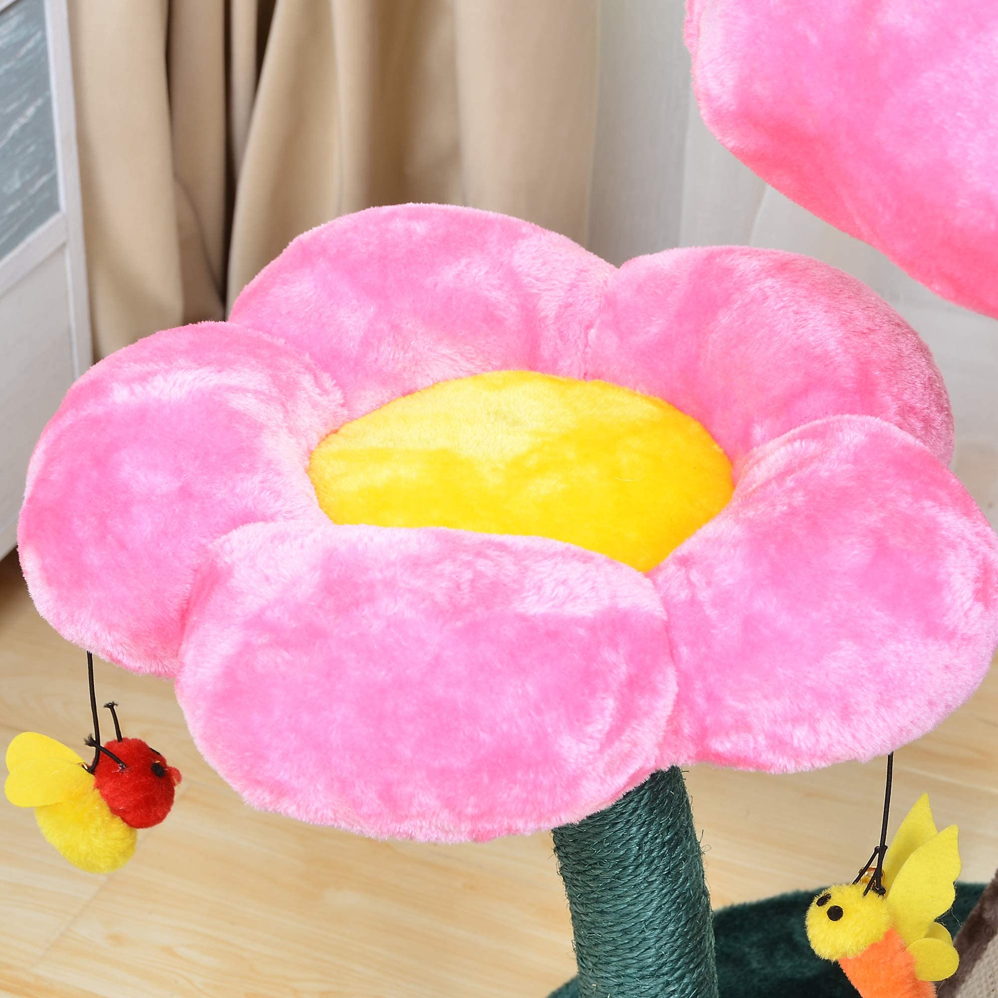 Catry Cat Tree - Nature Looking Of Cat Beds And Furniture All-In-1, Allure Cats Love To Lounge In And Lazily Recline While Playi