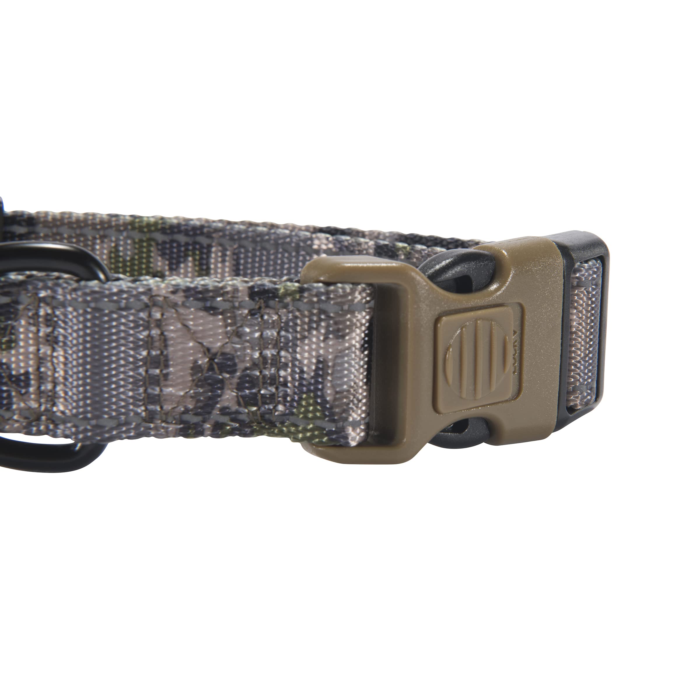 Browning Classic Preformance Webbing Pet Collar, Fully Adjustable, Available In Solid Colors And Camo Patterns, Ovix Camo, Mediu
